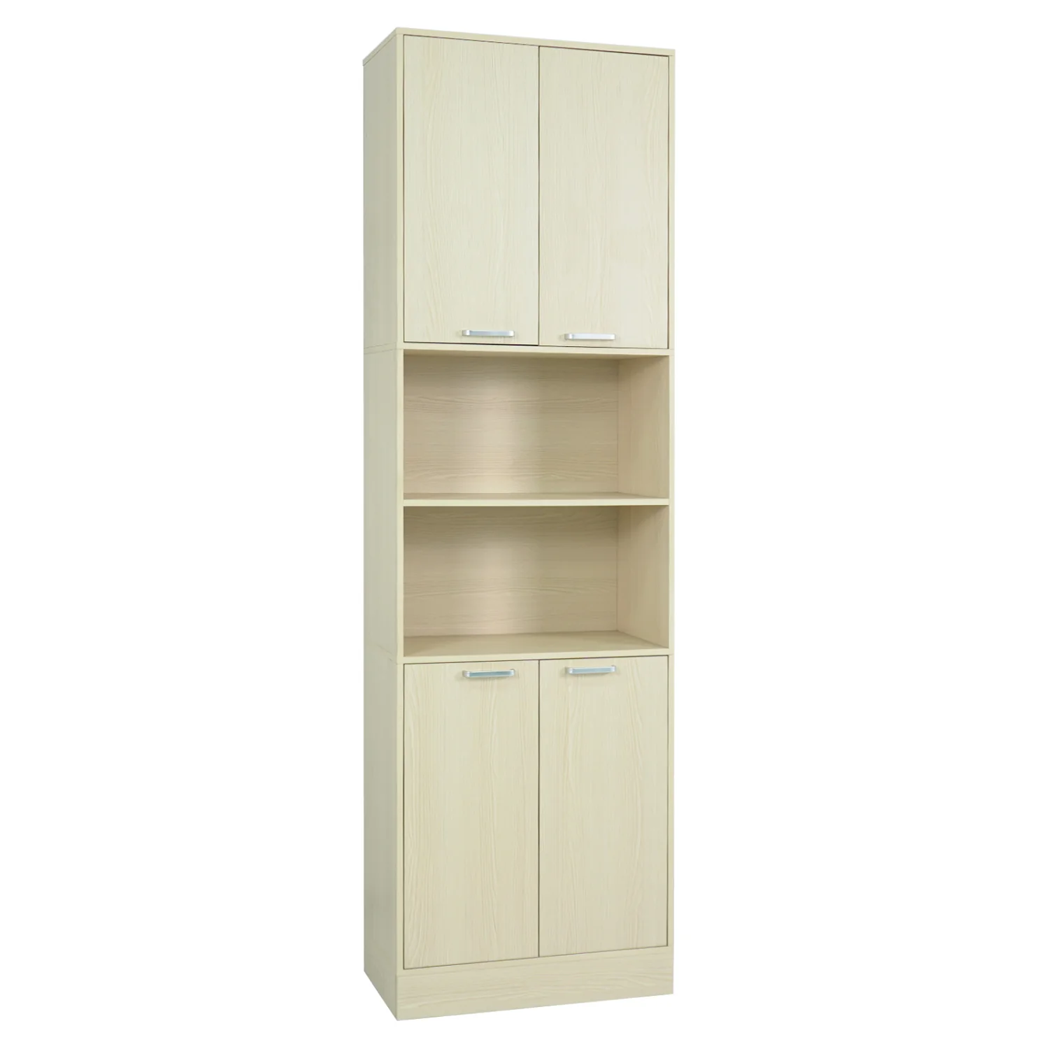 75 Inch Tall Kitchen Pantry Cabinet, Beige