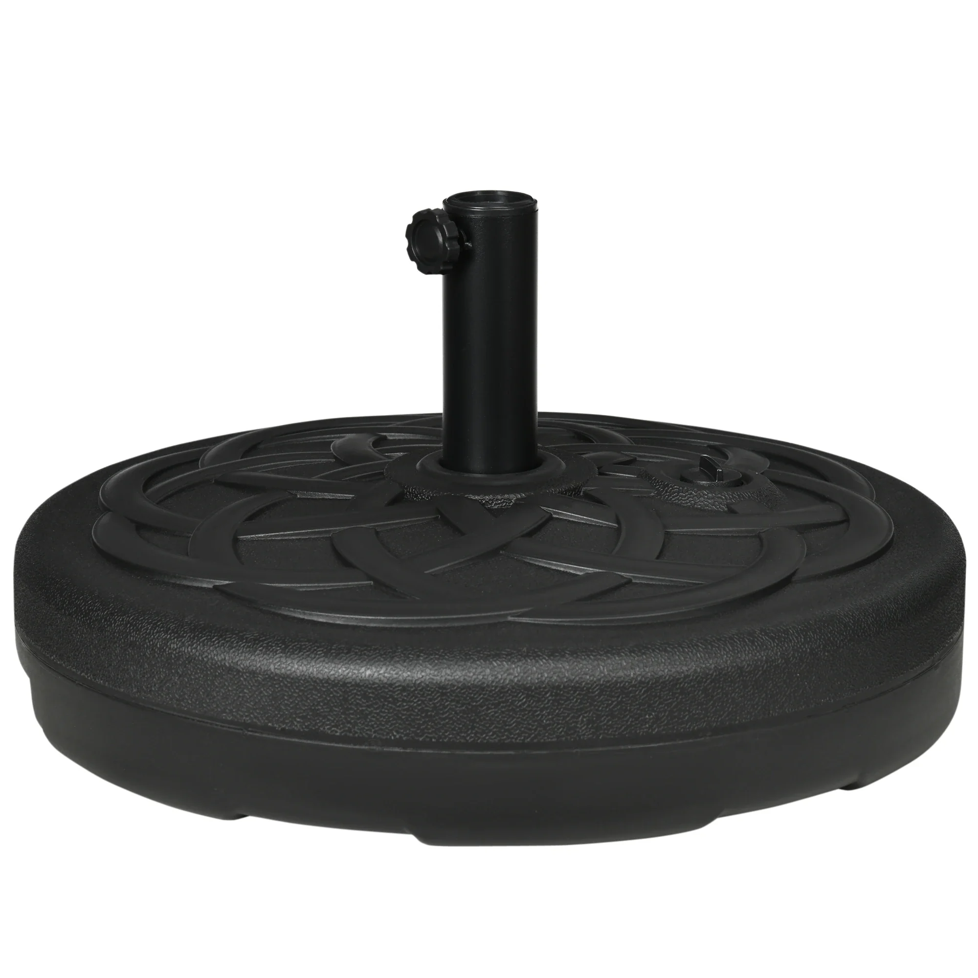 77 lb Heavy Duty Patio Umbrella Base, 22" Round, Black