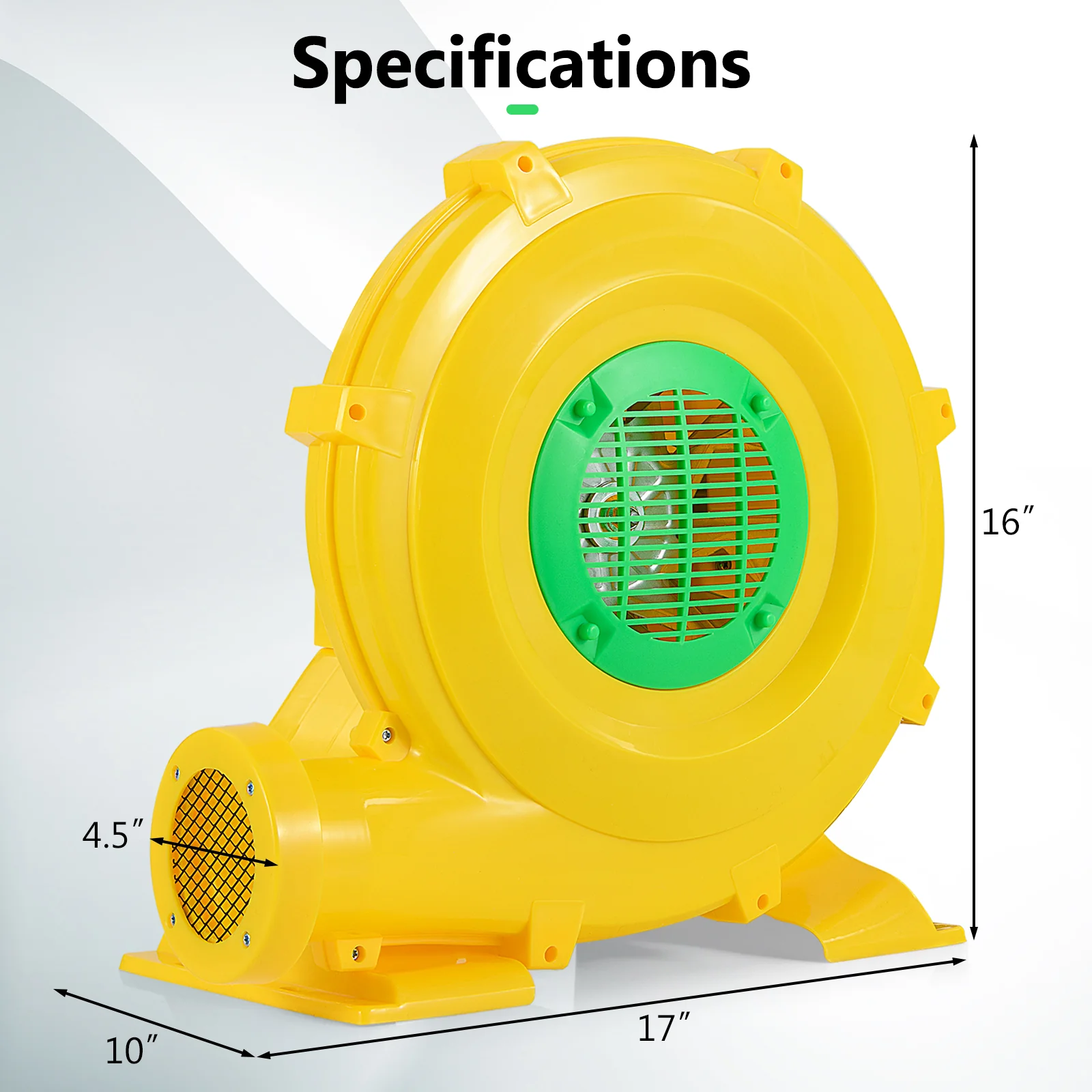 780W Bounce House Blower, 1 HP Portable Air Pump Fan - Image 5