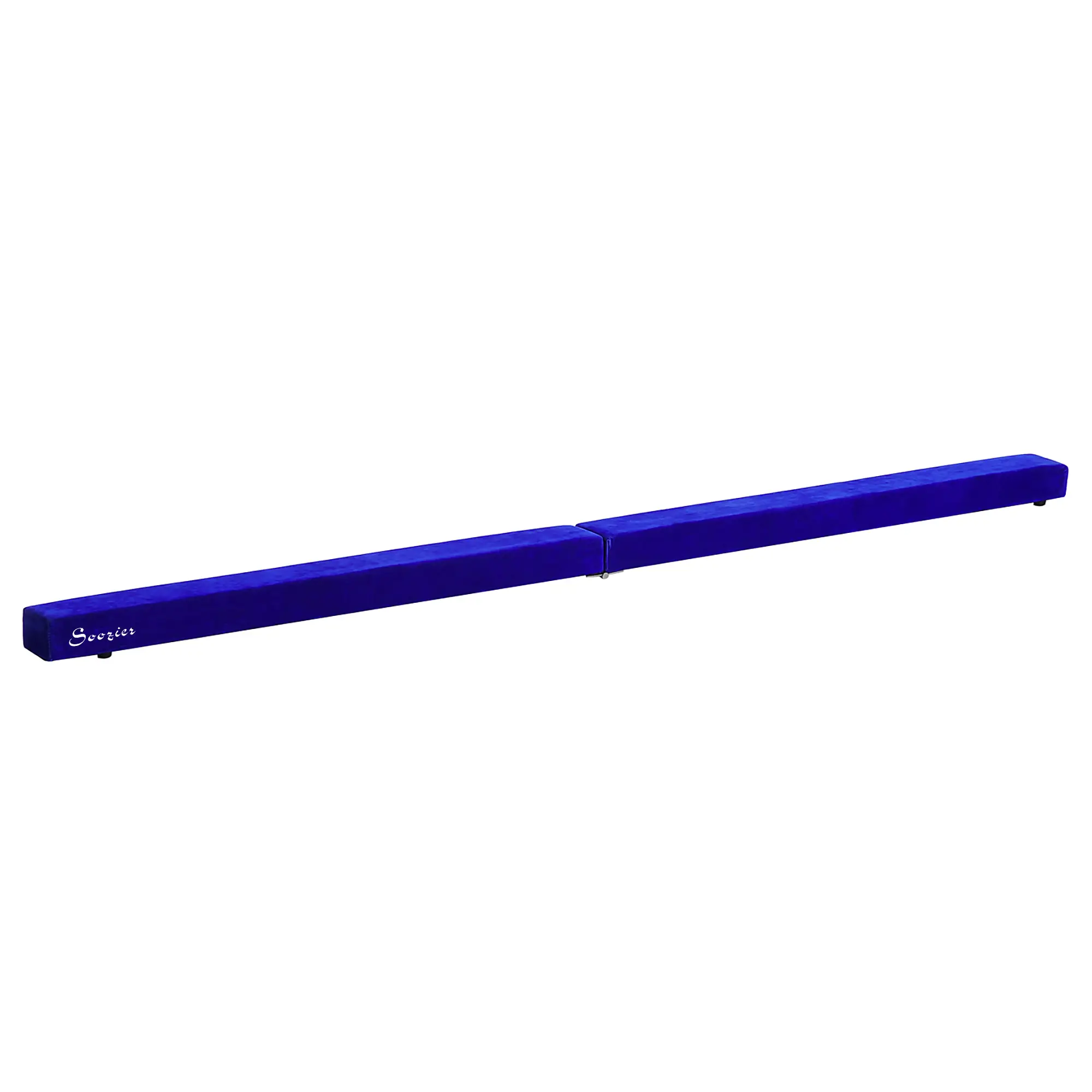 7ft Folding Balance Beam, Gymnastics Beam with Wood Core, Blue