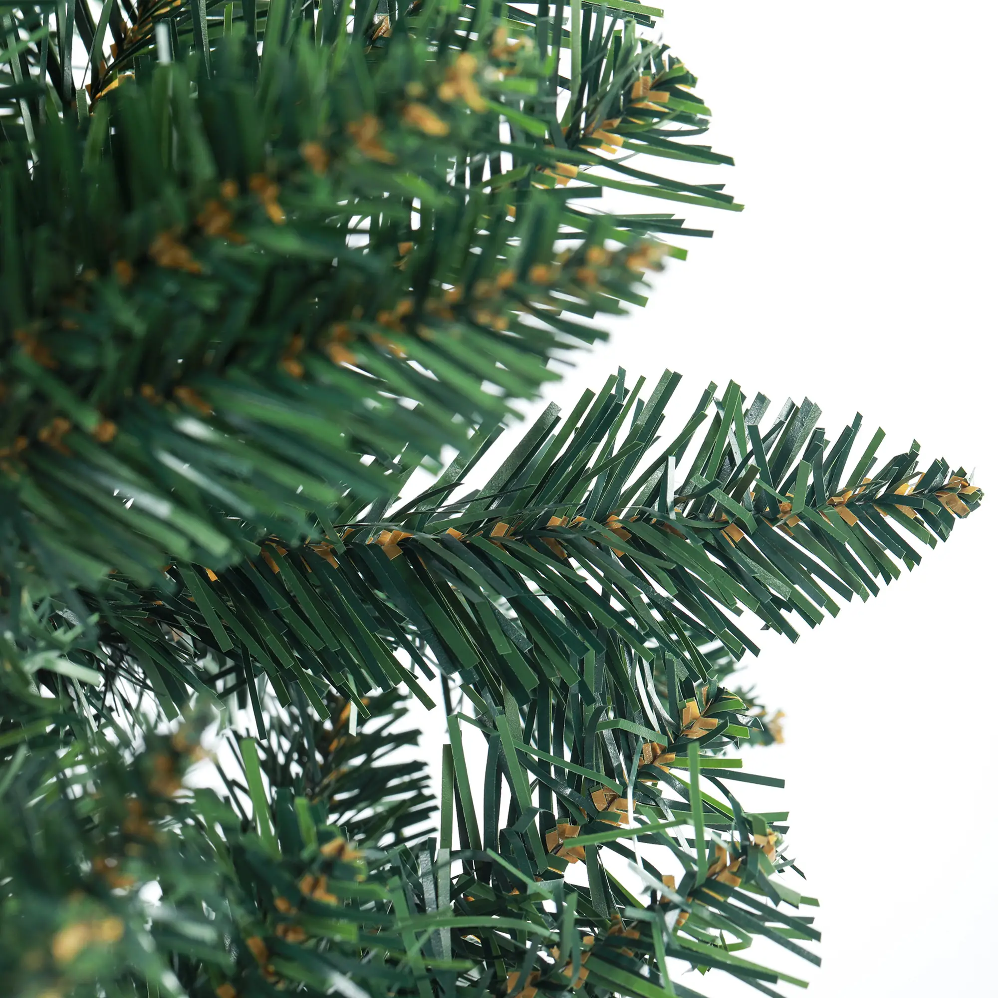 7ft Pencil Artificial Christmas Tree, 687 Branch Tips, Steel Base, Green - Image 10