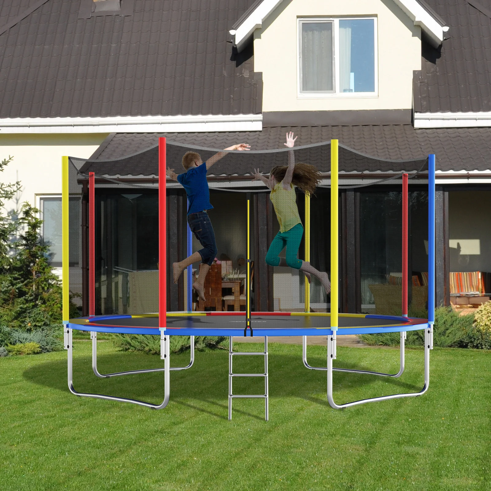 8-16 FT Trampoline Pad Replacement, 15FT, Multicolor - Image 2