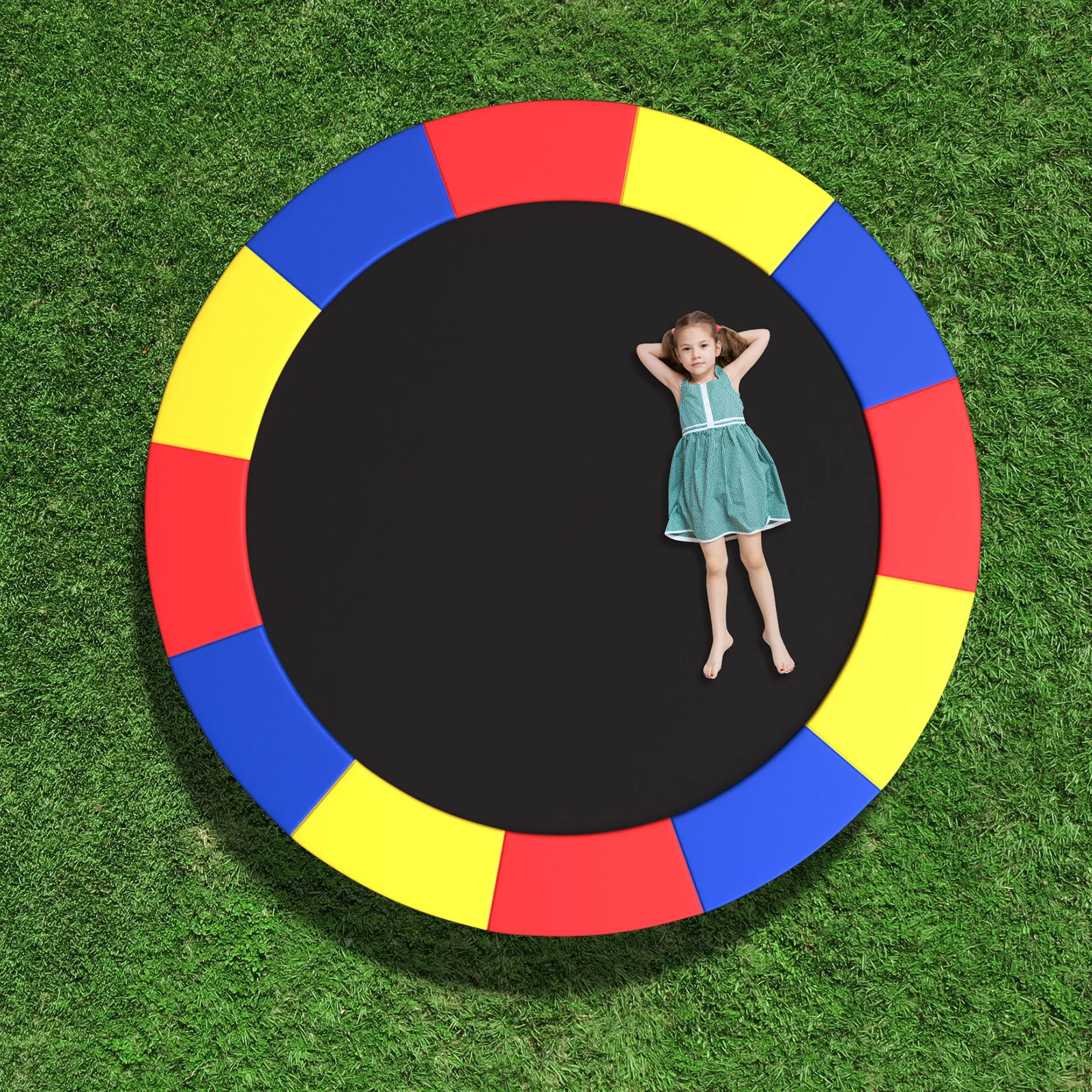 8-16 FT Trampoline Pad Replacement, 15FT, Multicolor - Image 3