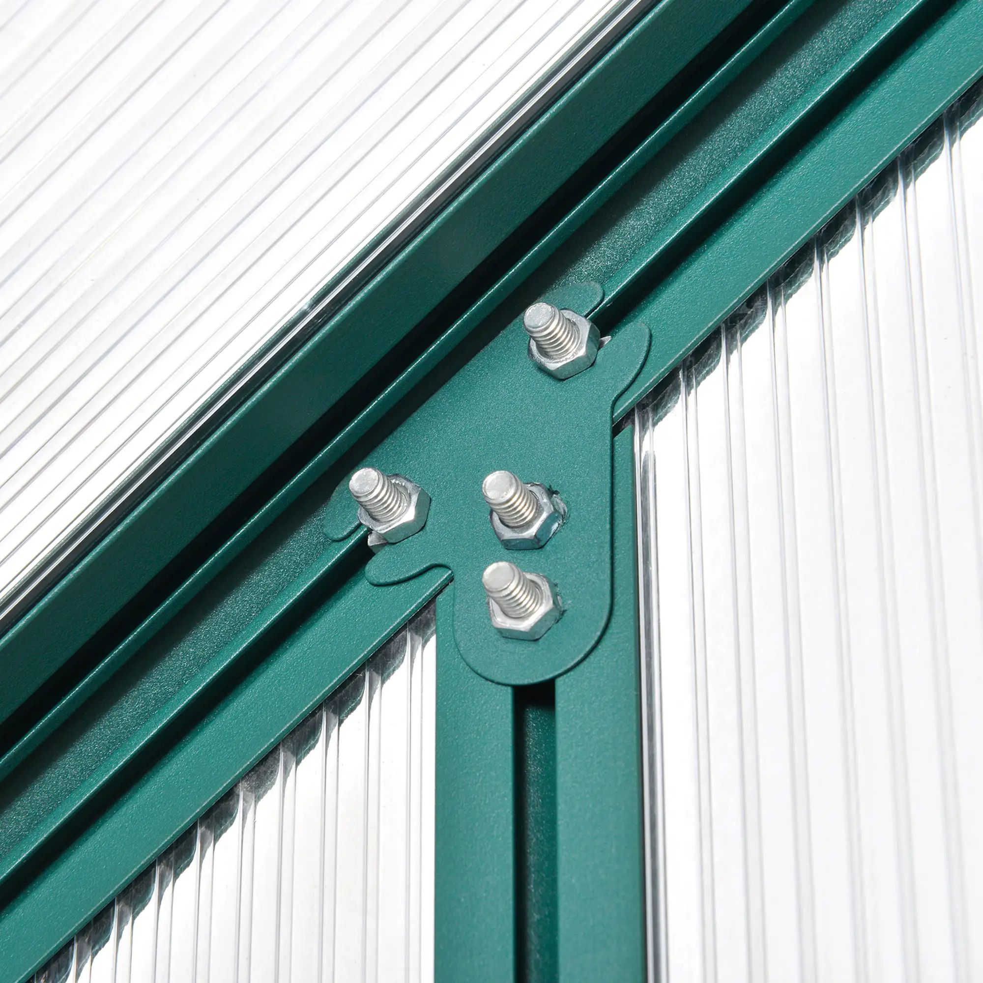 8.2' x 6.2' Greenhouse, Aluminum Frame, Temperature Controlled Window - Image 11