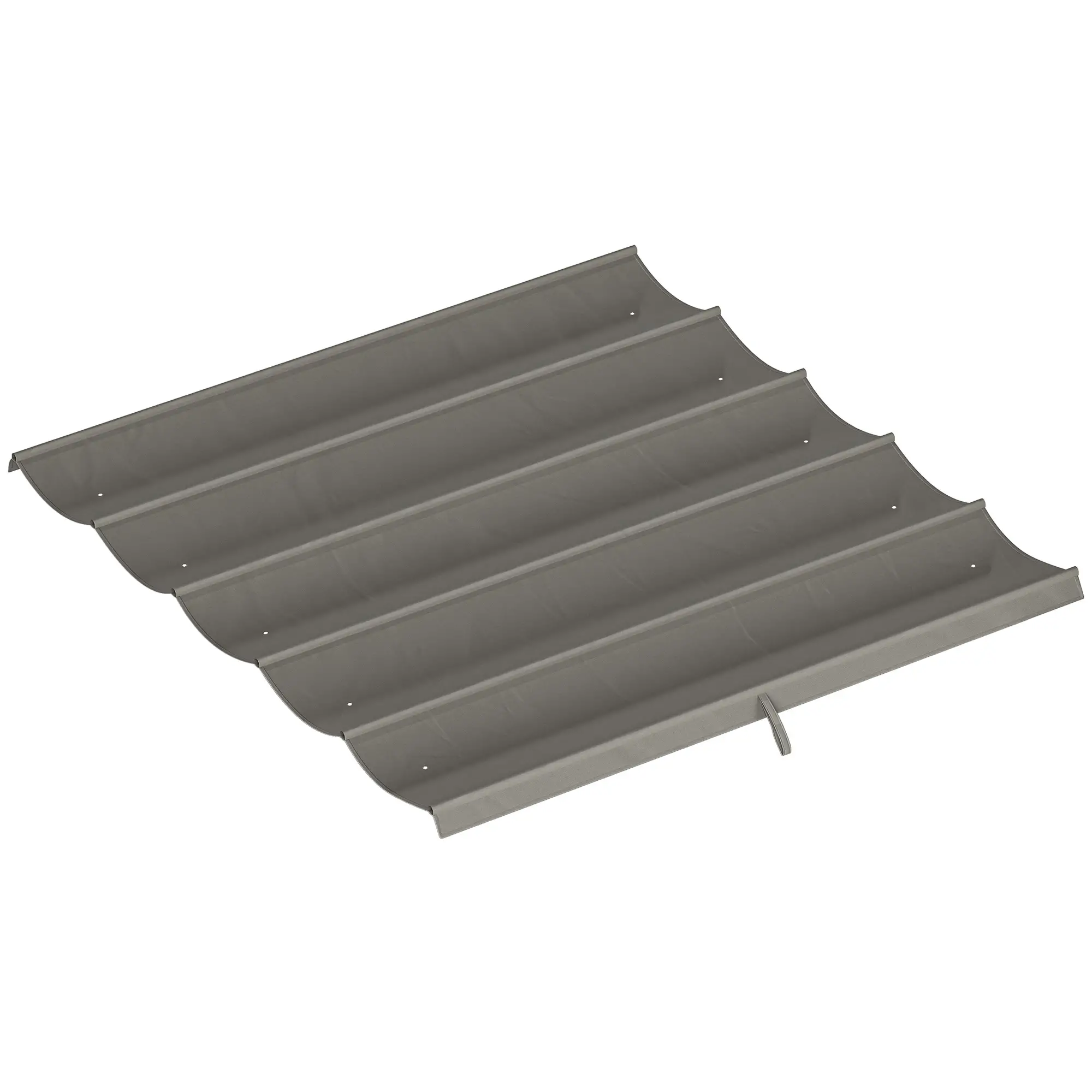8.2' x 8.4' Retractable Pergola Canopy Replacement, Light Grey - Image 11