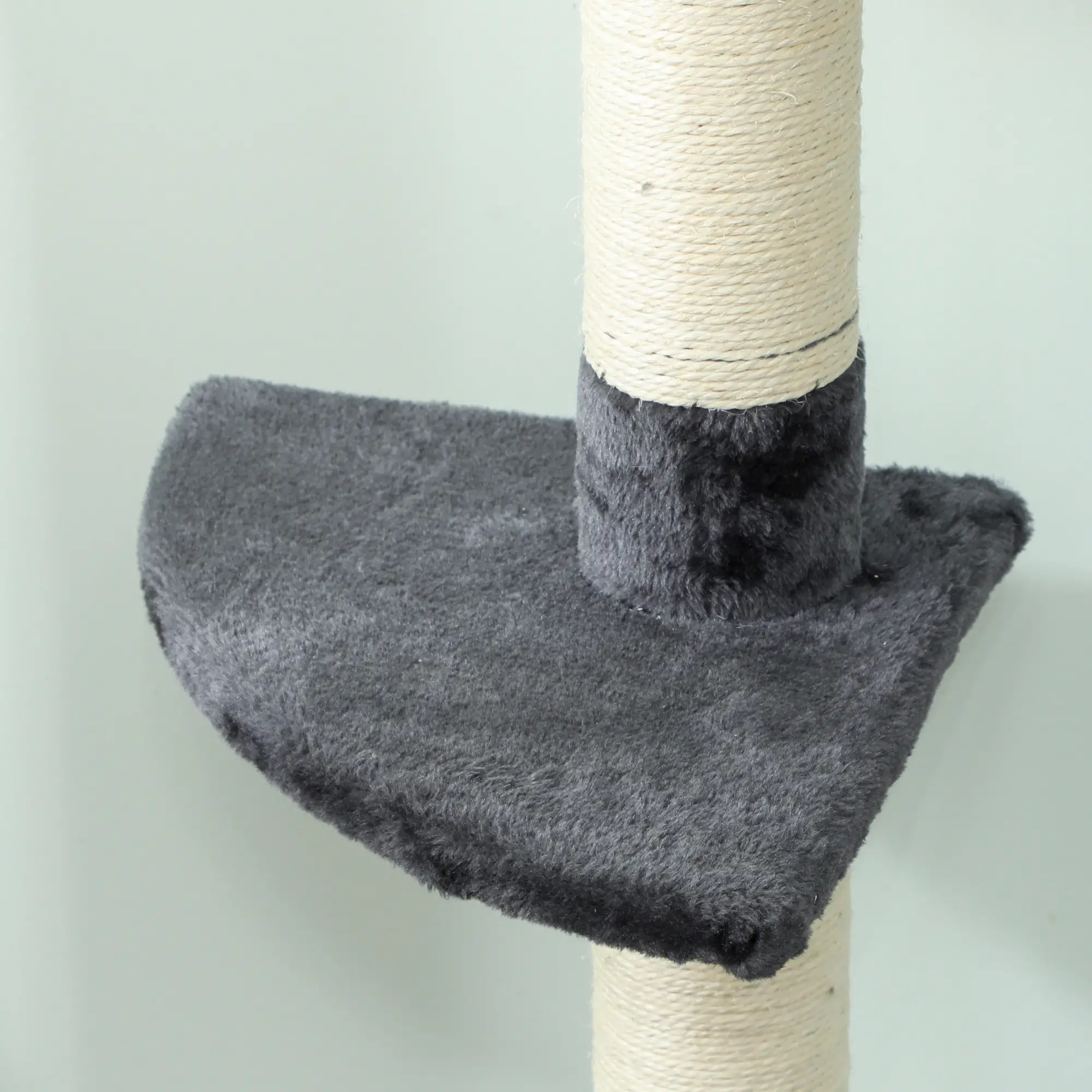 8.5ft Cat Climbing Tree, 5-Tier Activity Center, Scratching Post, Dark Grey - Image 9