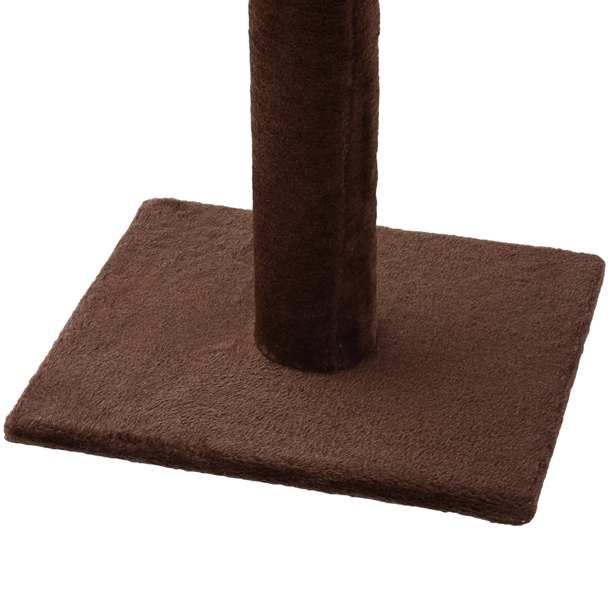 8.5ft Cat Climbing Tree, 5-Tier Kitty Activity Center, Scratching Post, Brown and White - Image 9