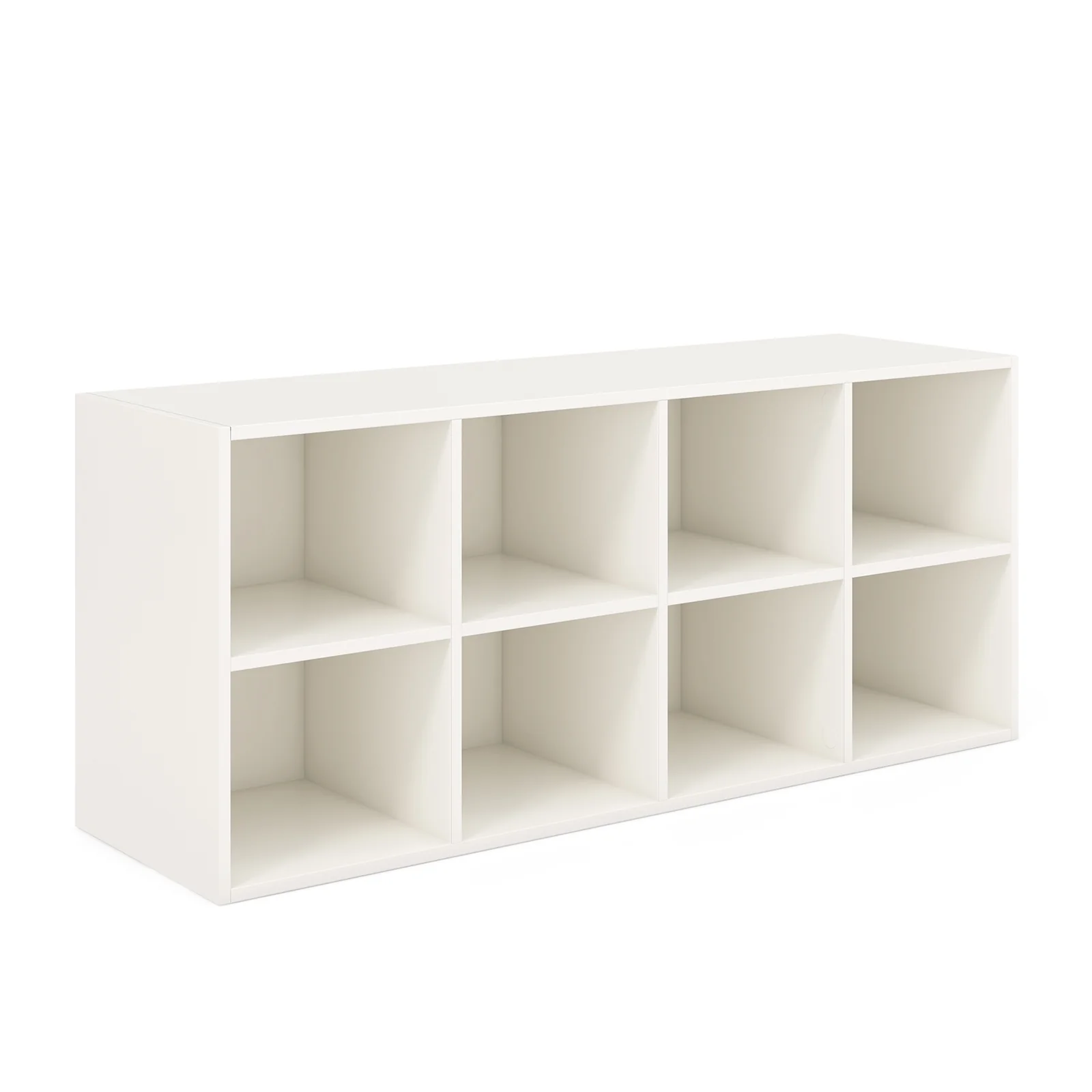 8 Cubbies Shoe Organizer, 500 LBS Weight Capacity, White - Image 4