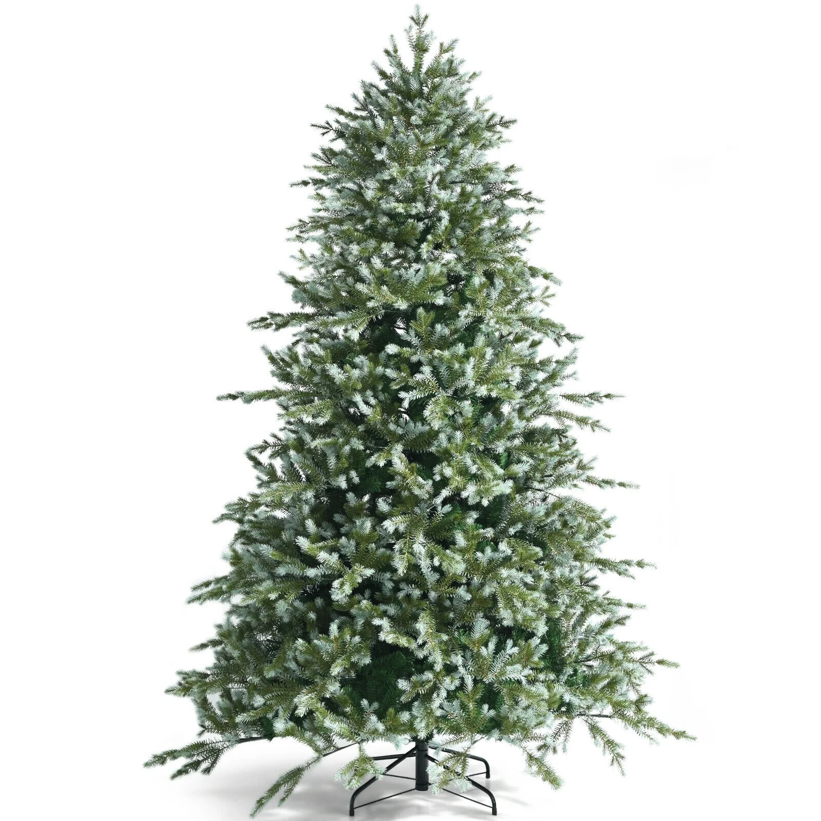 8 Feet Hinged Artificial Christmas Spruce Tree, Green