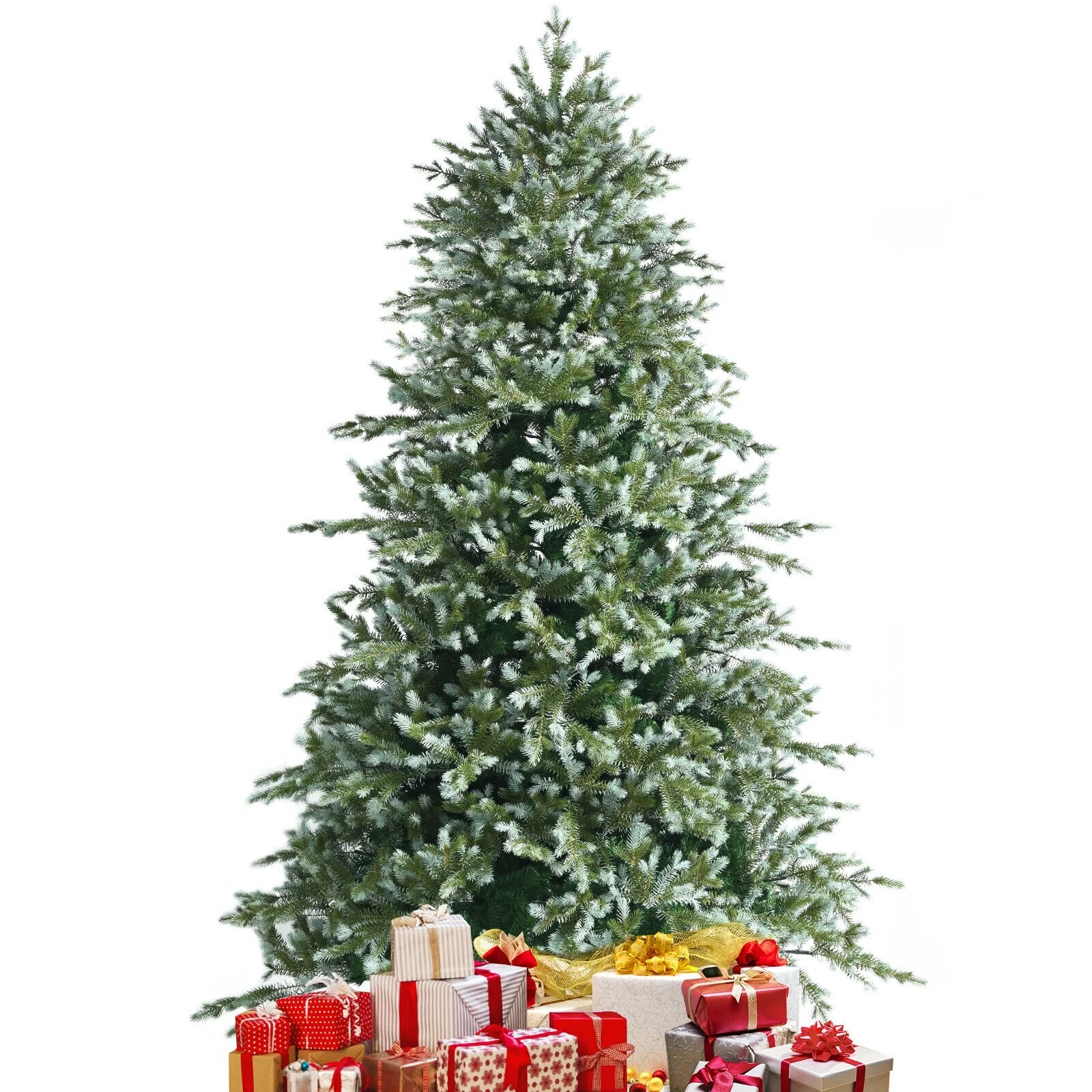 8 Feet Hinged Artificial Christmas Spruce Tree, Green - Image 8