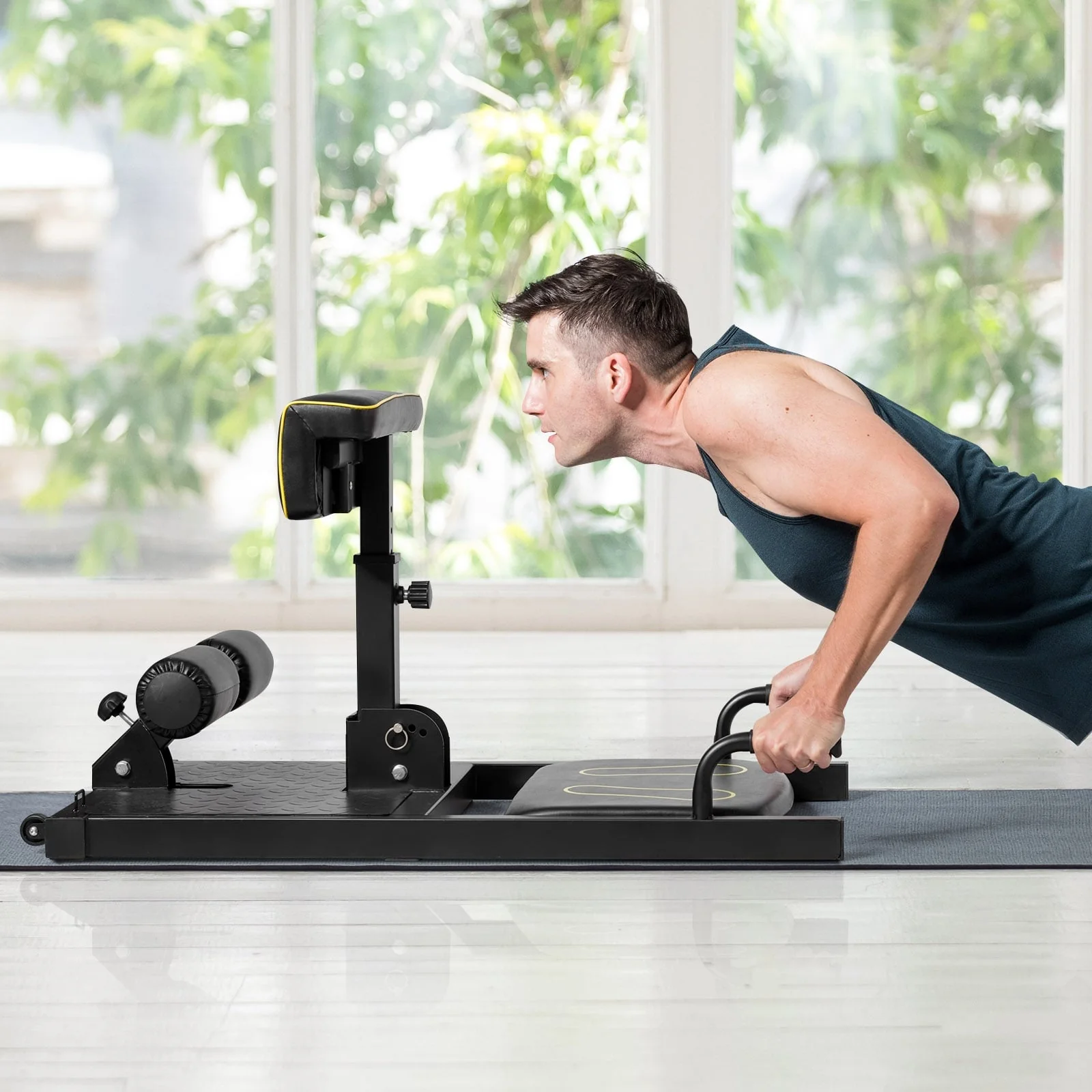 8-In-1 Home Gym Multifunction Squat Fitness Machine, Black - Image 2