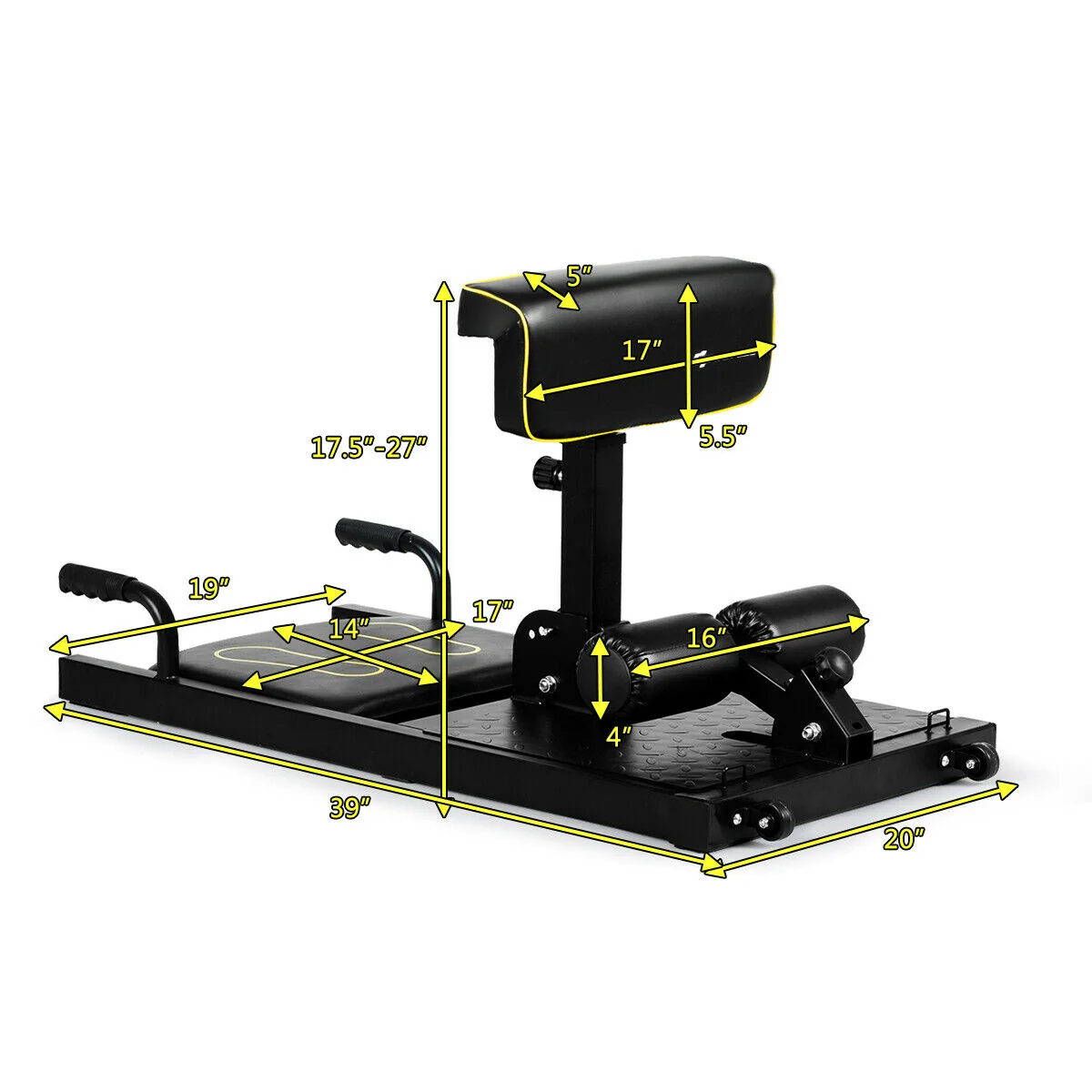 8-In-1 Home Gym Multifunction Squat Fitness Machine, Black - Image 6