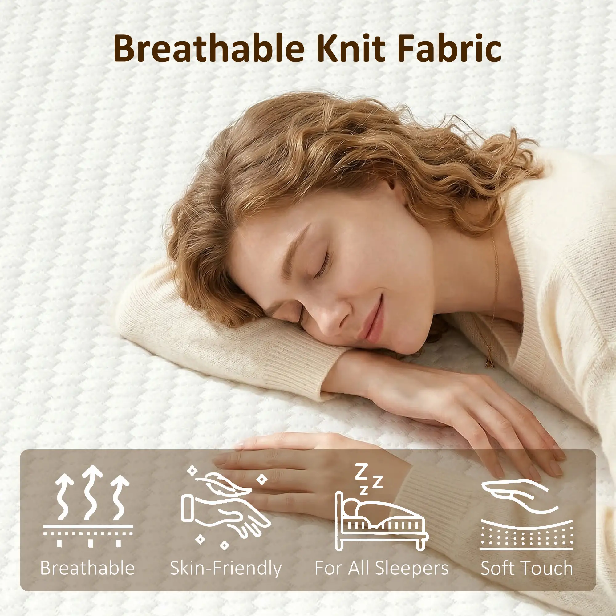 8 Inch Memory Foam Mattress, Medium Firm, CertiPUR-US Certified - Image 4