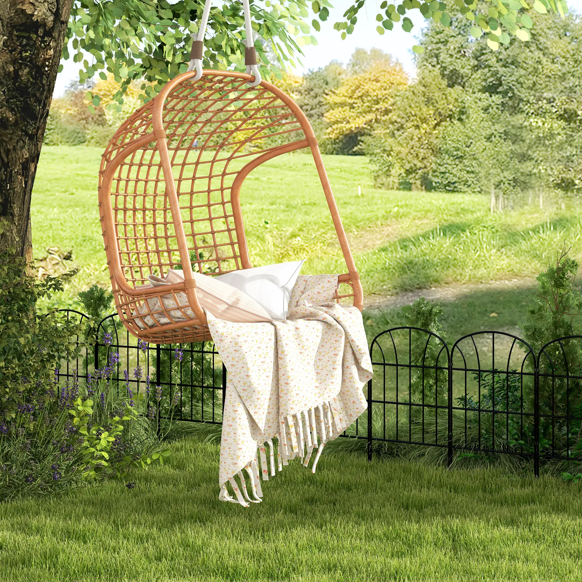 8 Pack Garden Fencing, Decorative Fence Panels, Animal Barrier, Flower Edging - Image 7
