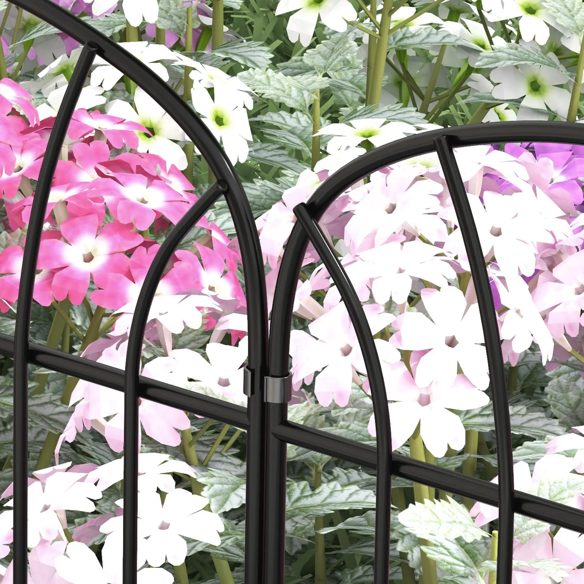 8 Pack Garden Fencing, Decorative Fence Panels, Animal Barrier, Flower Edging - Image 9