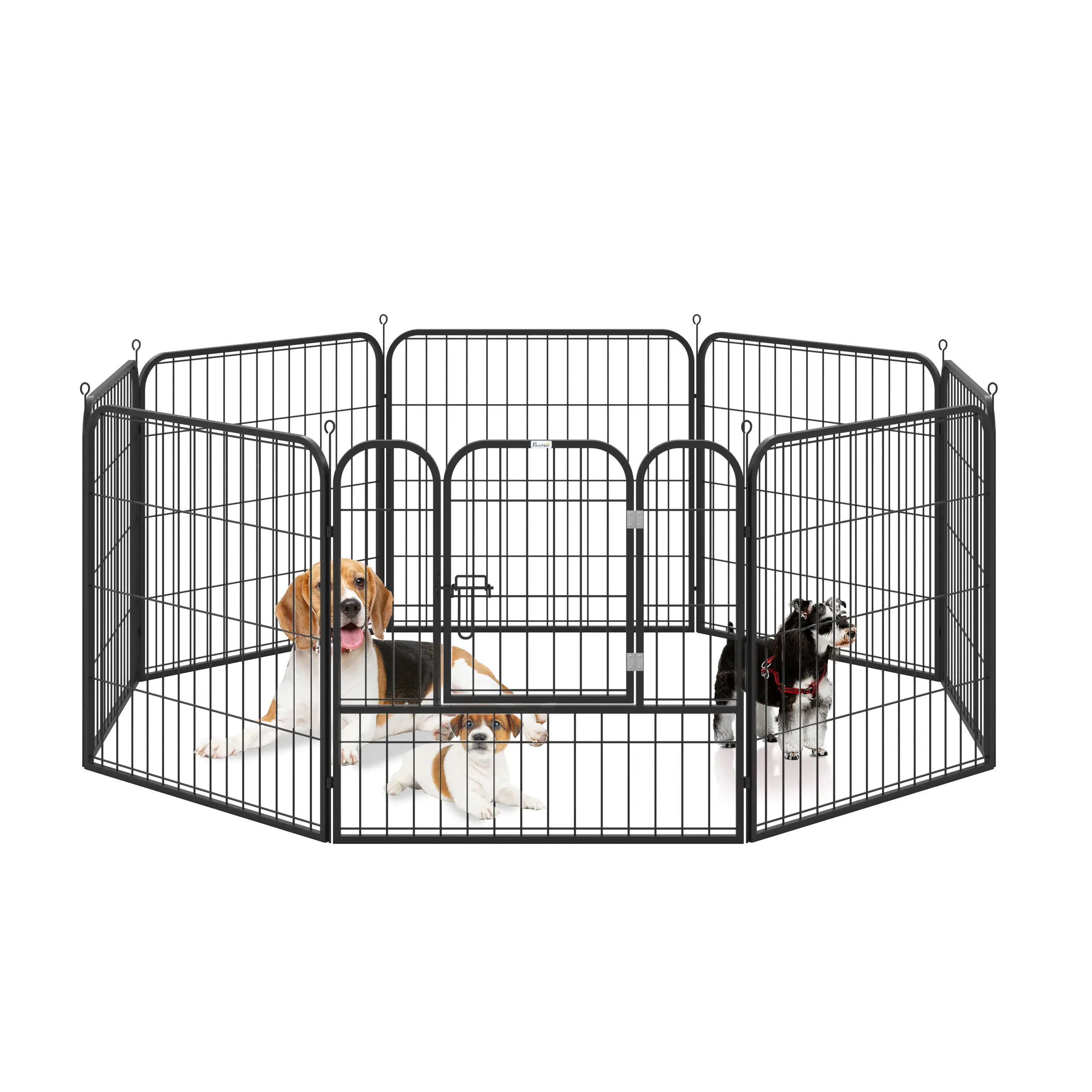 8 Panel Pet Playpen, Heavy-Duty Metal, Foldable, Indoor Outdoor, 31.5"H