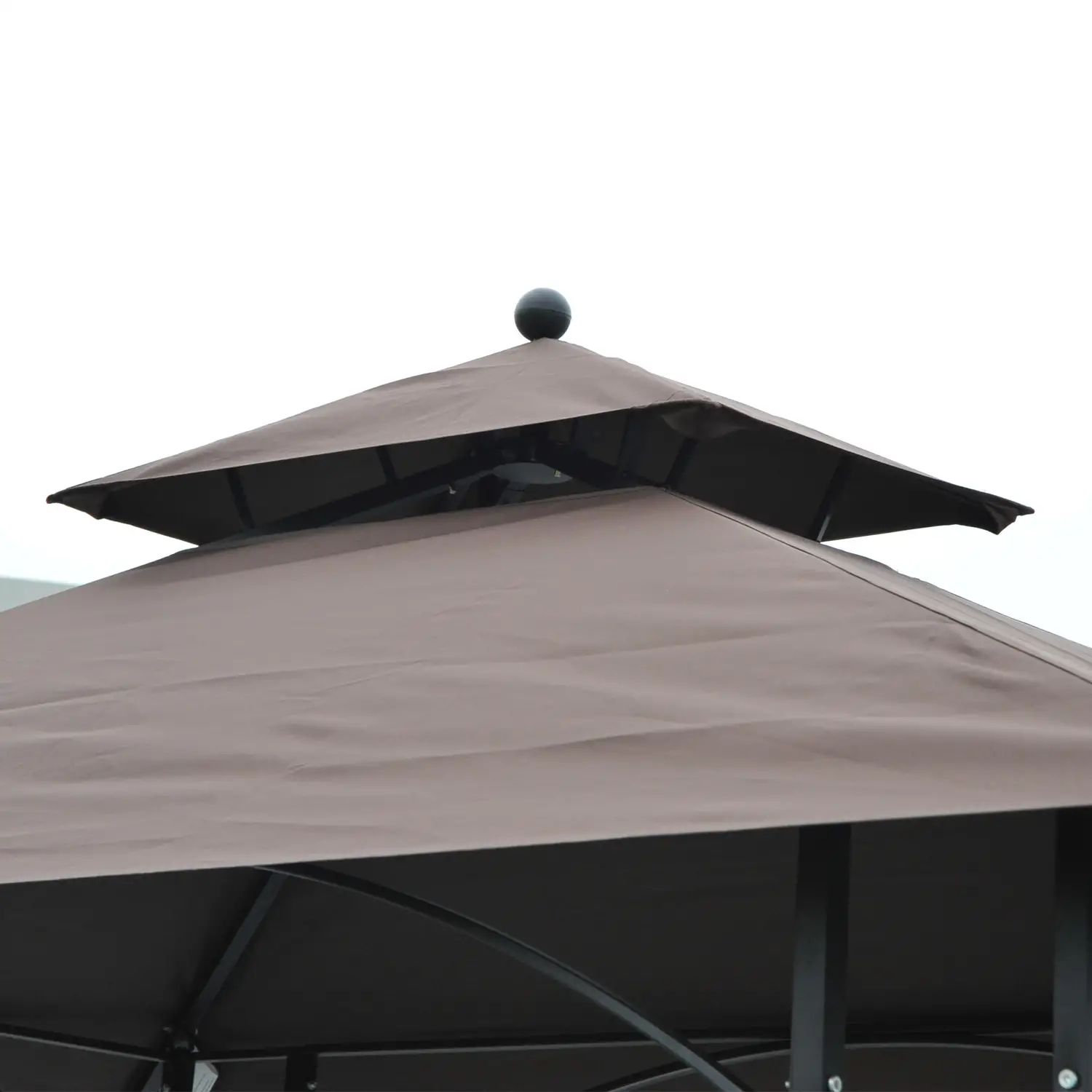 8' x 5' Grill Gazebo, Double Tiered Tent Pavilion, Garden Sun Shade - Image 10
