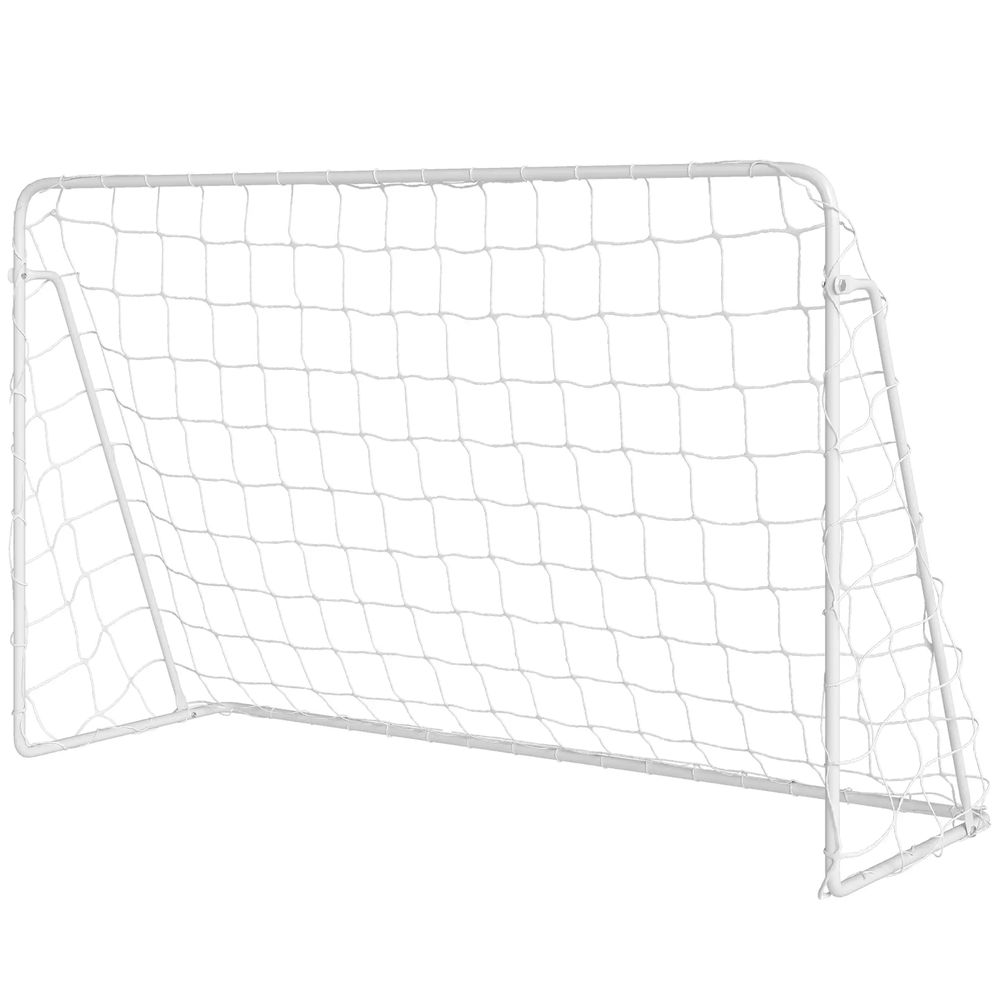 8 X 5Ft Soccer Goal, Portable Practice Net With Nylon Mesh & Steel Frame, Black