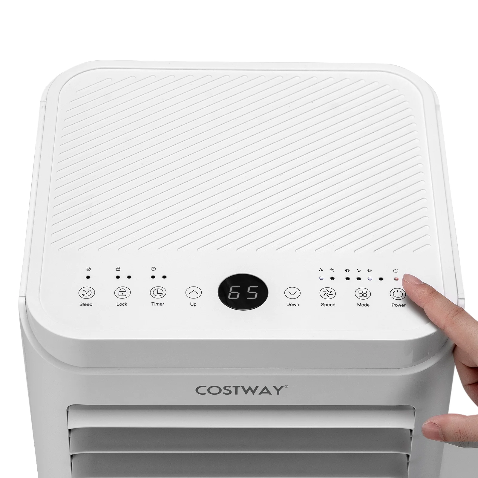 8000 BTU Portable Air Conditioner, Dehumidifier, Fan, White - Image 9