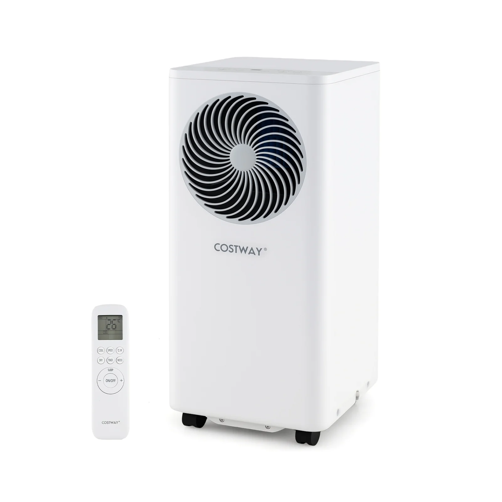 8200/10000 BTU Portable Air Conditioner, 3-in-1 AC Unit With Dehumidifier, White - Image 3