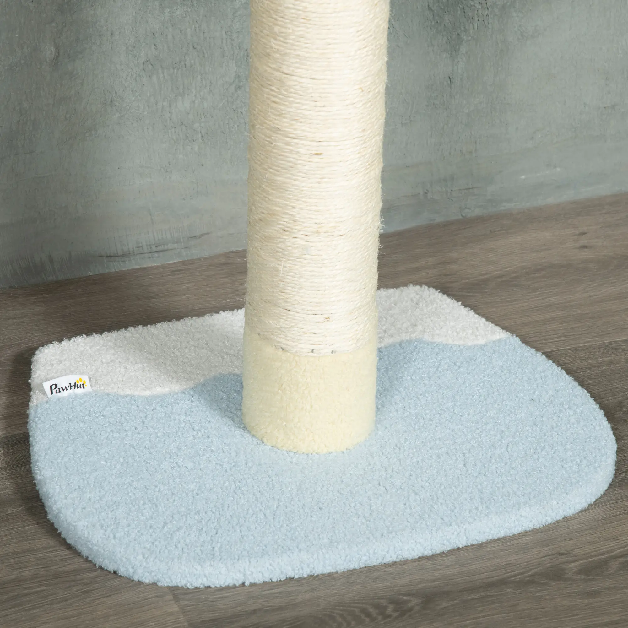 87"-102" Cat Tree, Sisal Scratching Posts, Anti-Tip Kit, Yellow - Image 10
