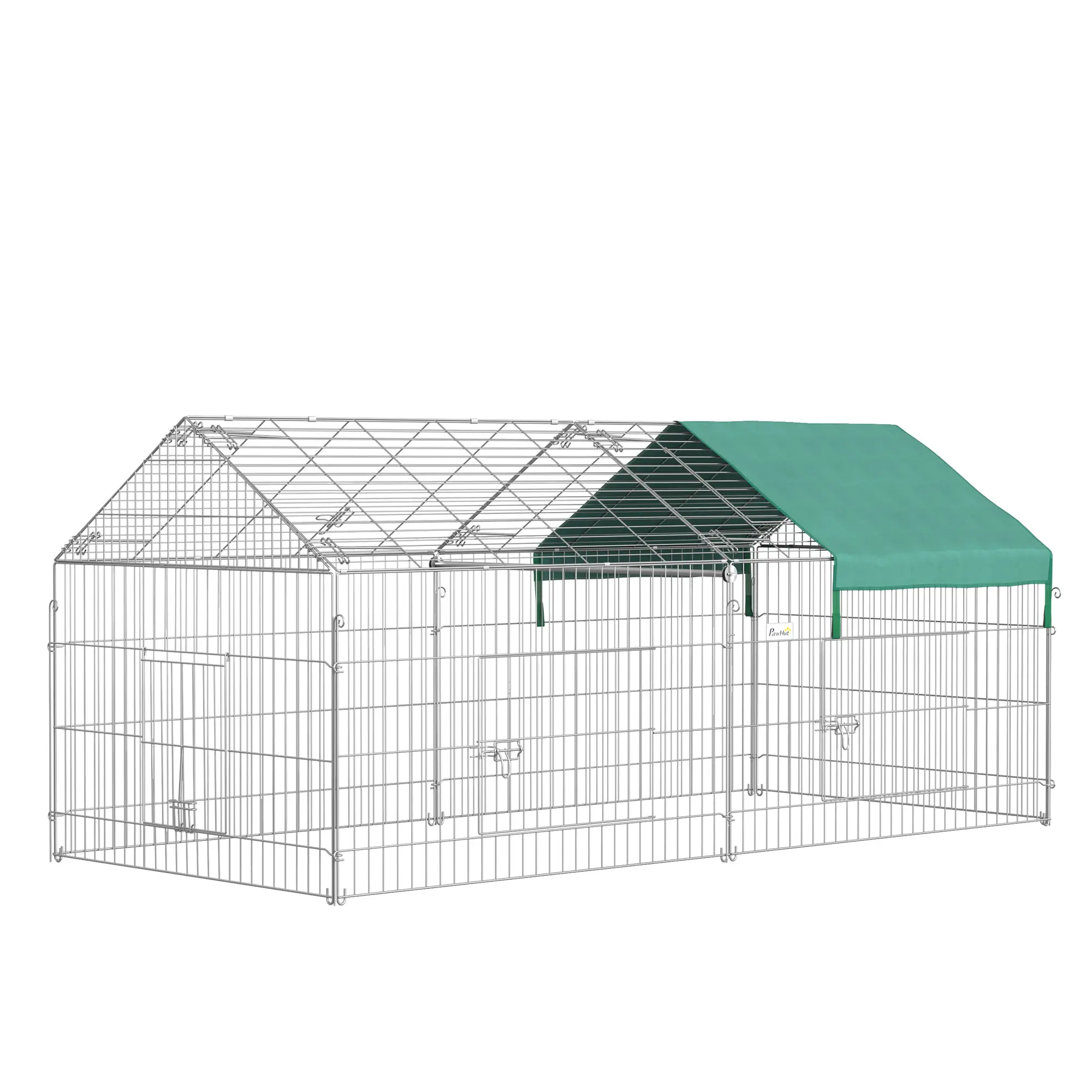 87x41x41-In Catio Rabbit Guinea Pig Cage, Small Animal Enclosure, Green - Image 11