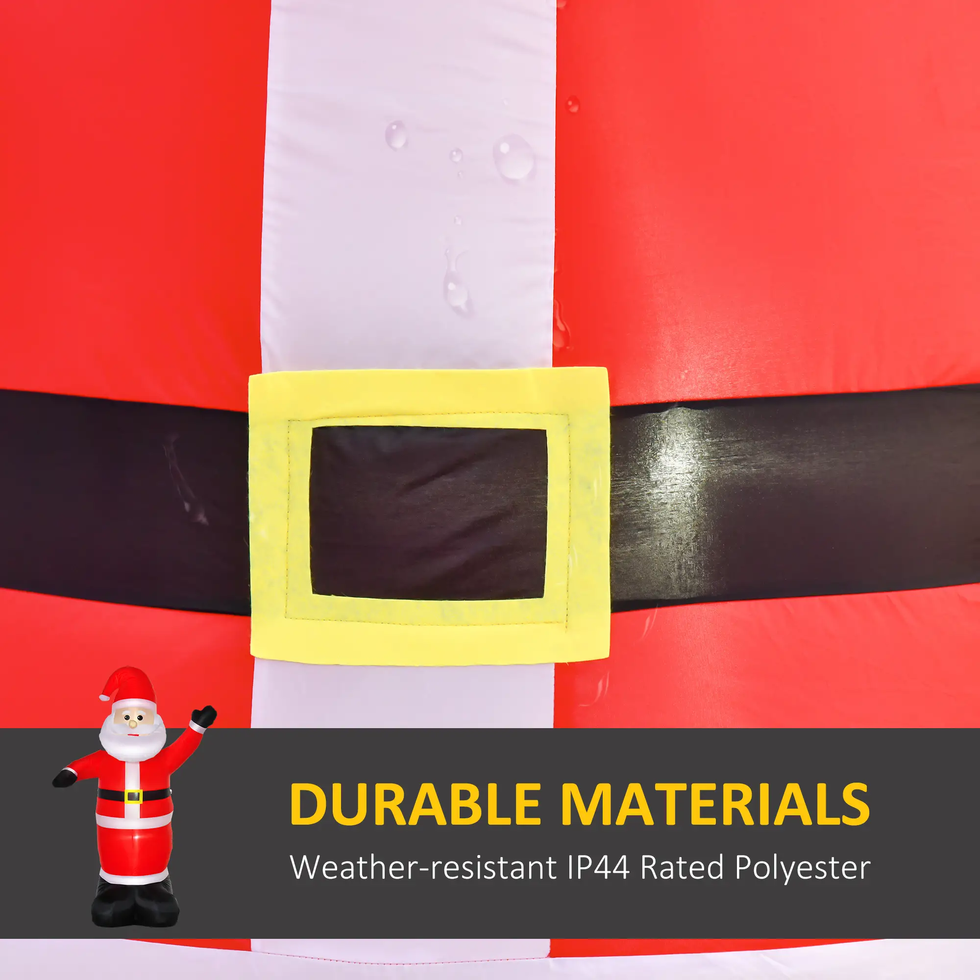 8ft Inflatable Santa Claus, LED Yard Display for Garden - Image 5
