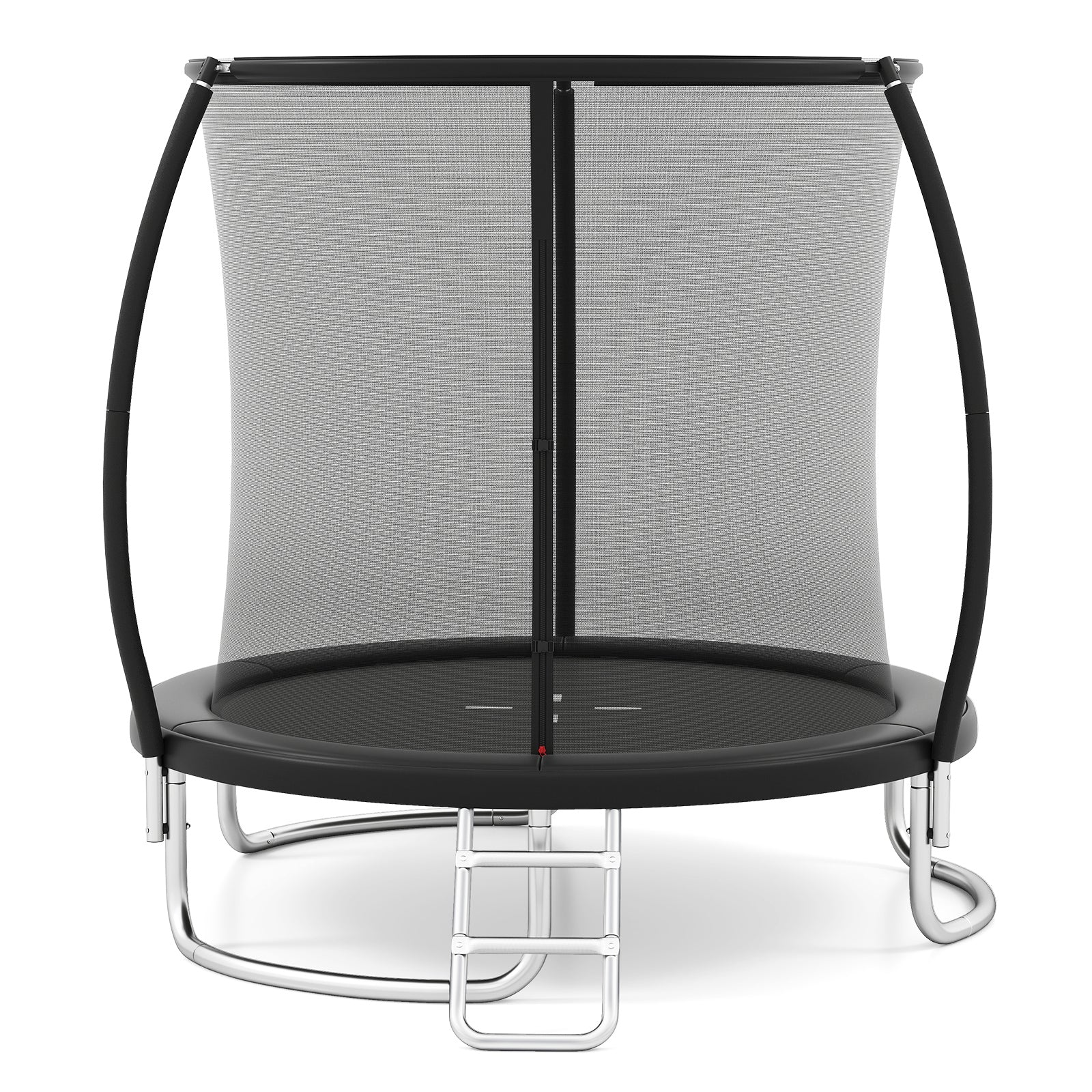 8FT Outdoor Heavy-Duty Trampoline, Black