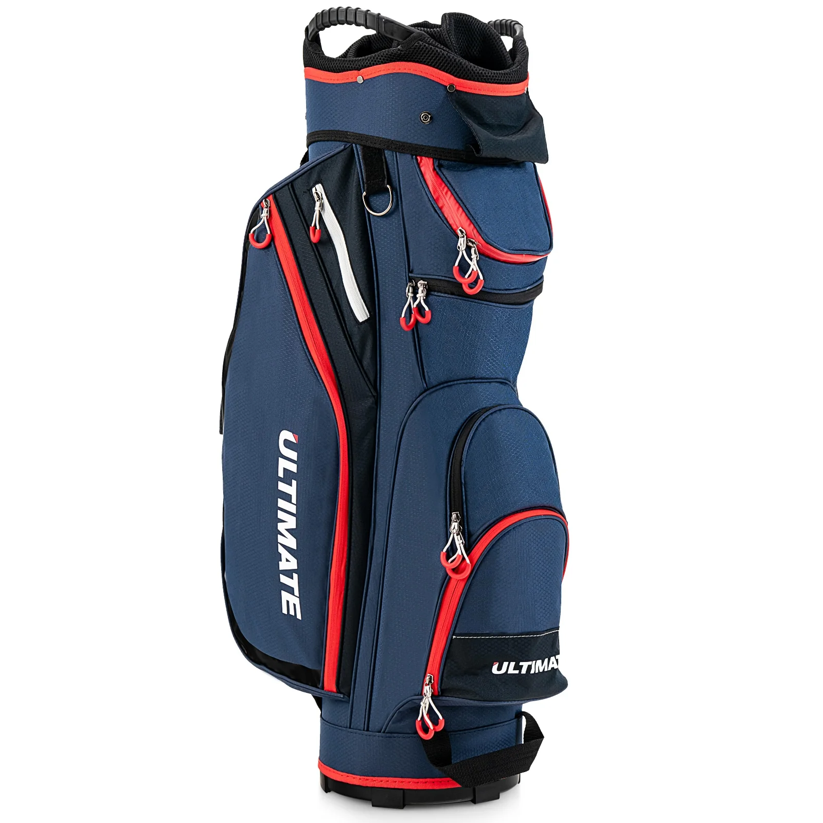 9.5 Inch Golf Cart Bag, 14 Way Dividers, Top Organizer, Navy