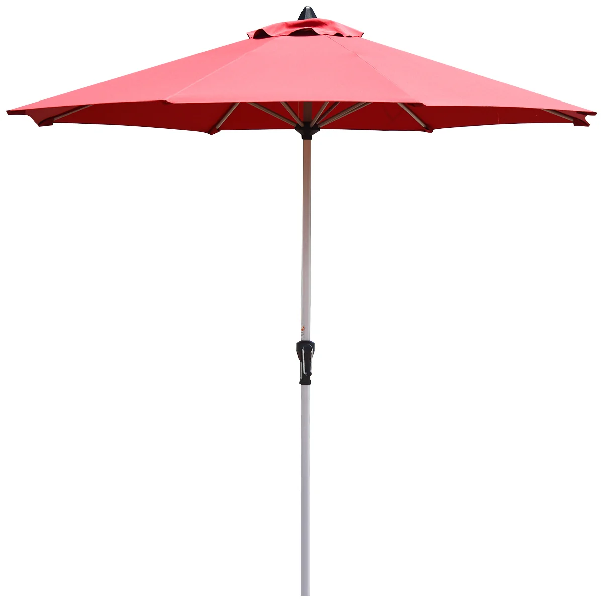 9 Feet Patio Umbrella, Aluminum Pole, Dark Red - Image 4