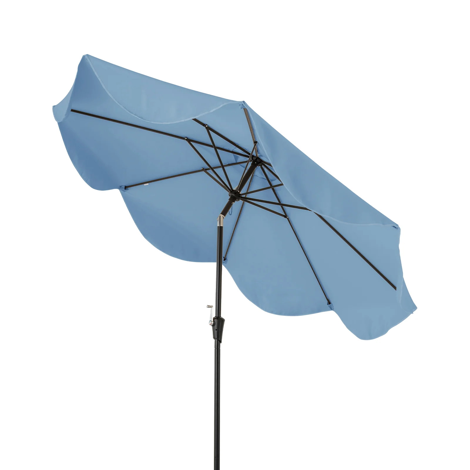 9 FT Patio Umbrella, Crank Handle, Push Button Tilt, Navy