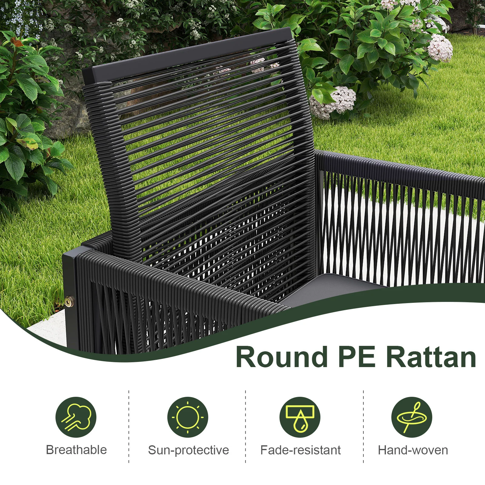 9-Piece Patio Dining Set With Cushions, Gray - Image 7