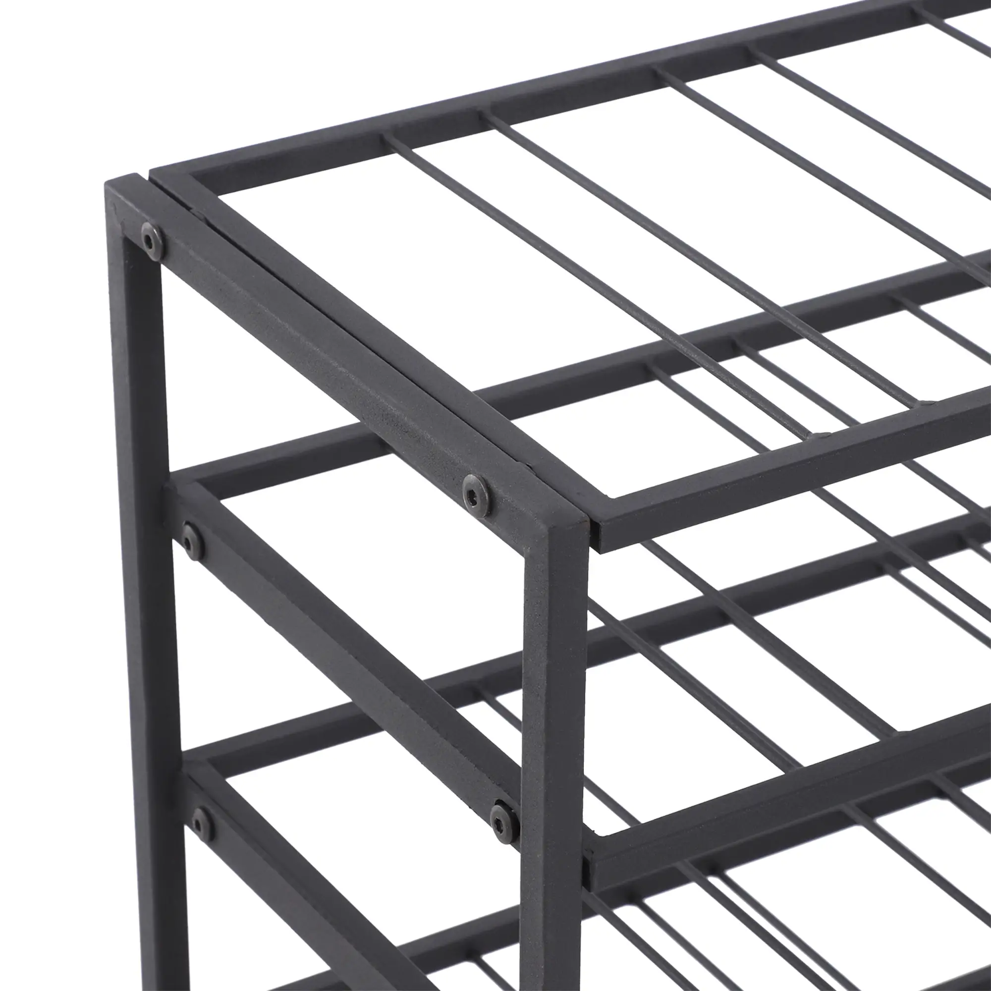 9-Tier Metal Wine Rack, 54 Bottles, Freestanding, Black - Image 9