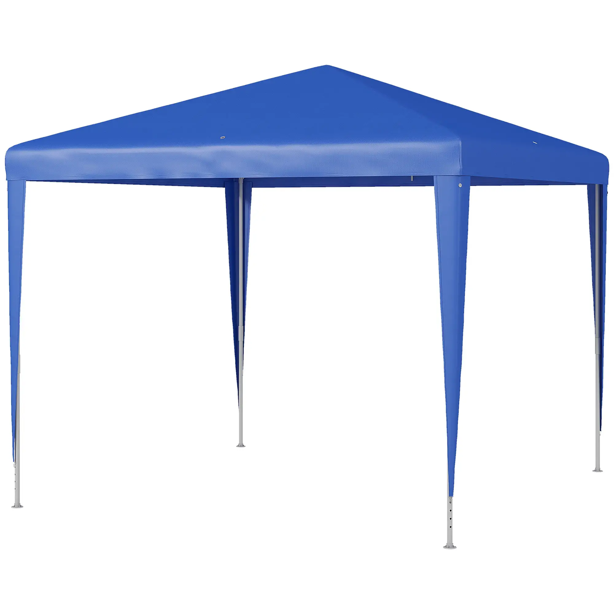 9' x 9' Portable Canopy Tent, Outdoor Gazebo, Dressed Legs, Blue