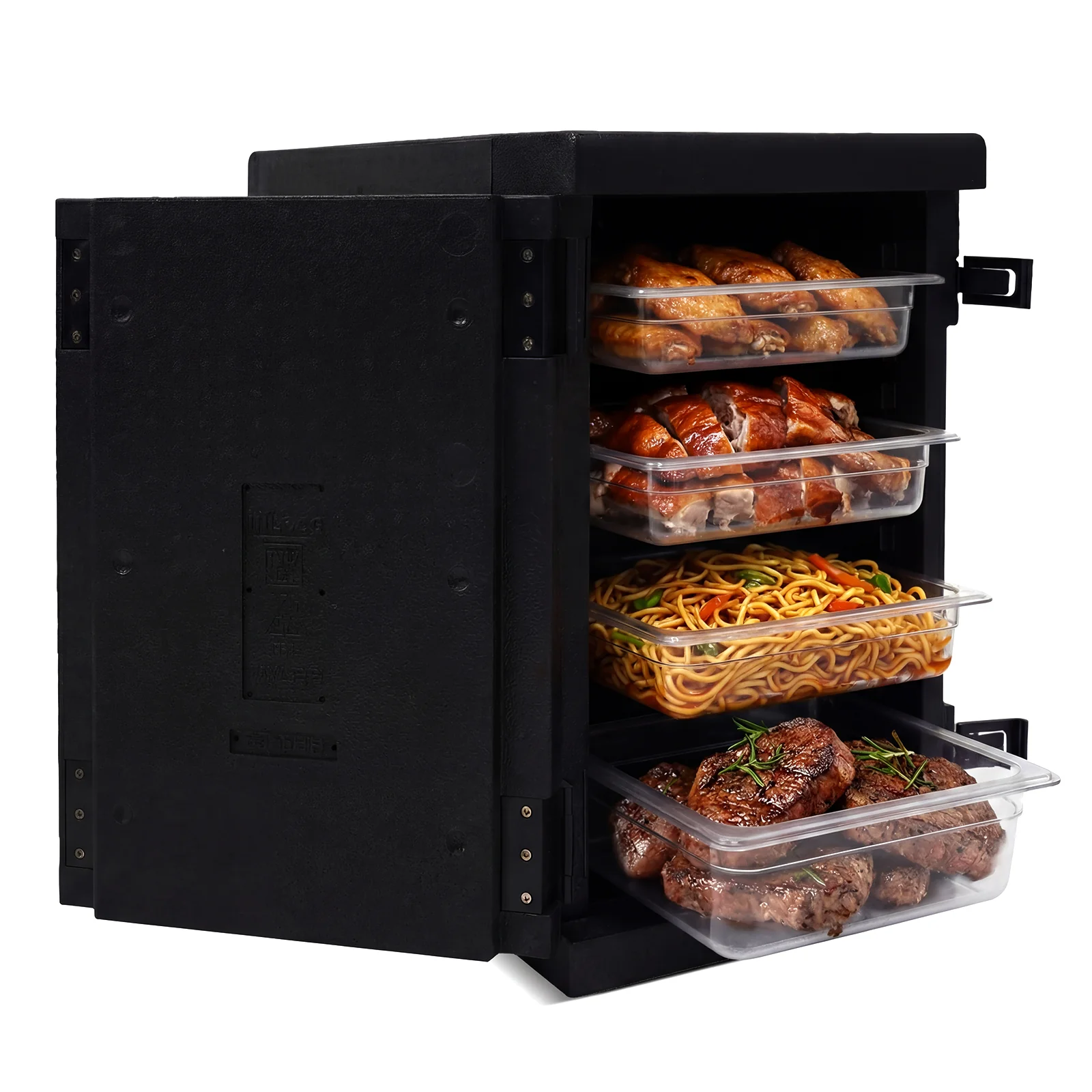 91 Qt Insulated Food Pan Carrier, Safety Buckles