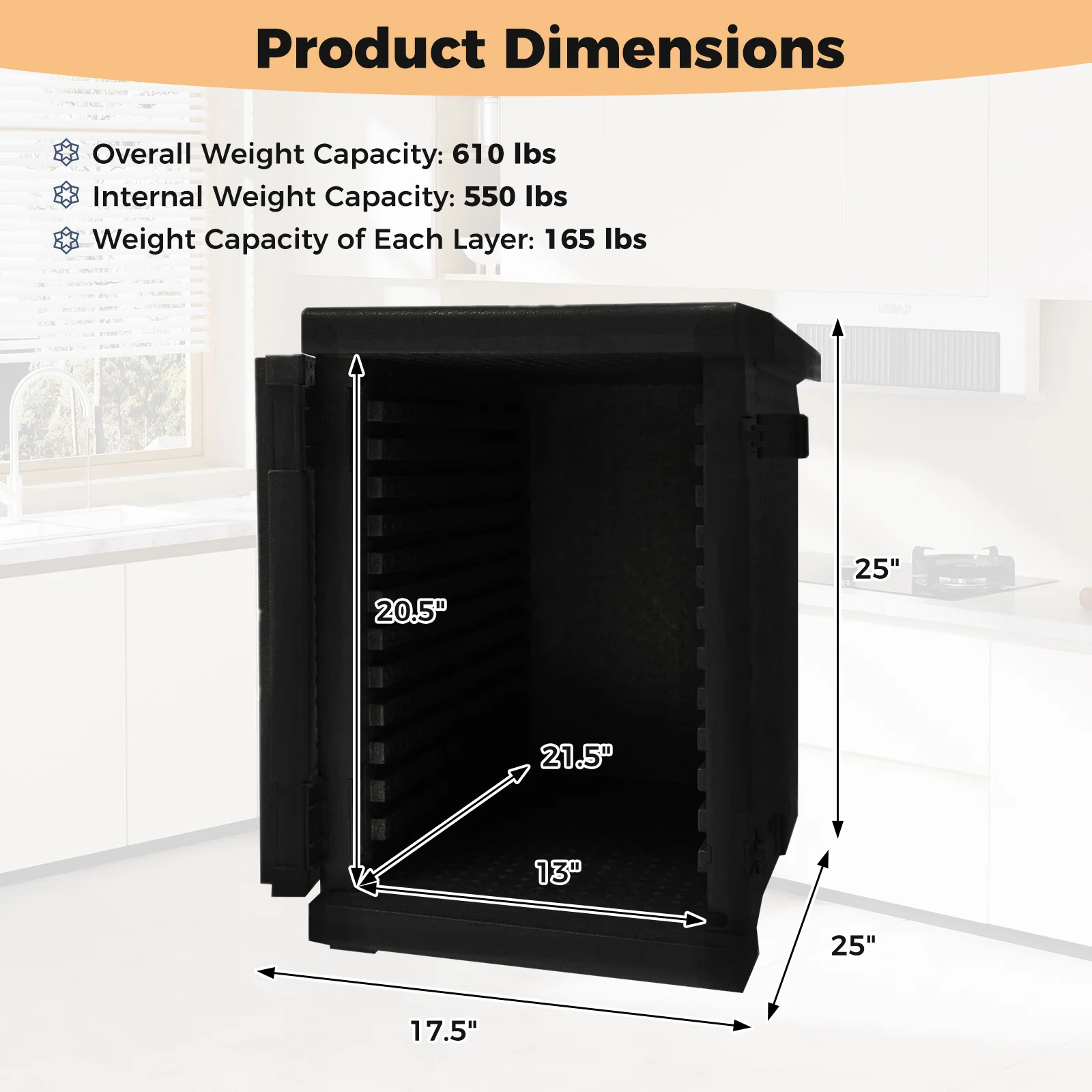 91 Qt Insulated Food Pan Carrier, Safety Buckles - Image 5