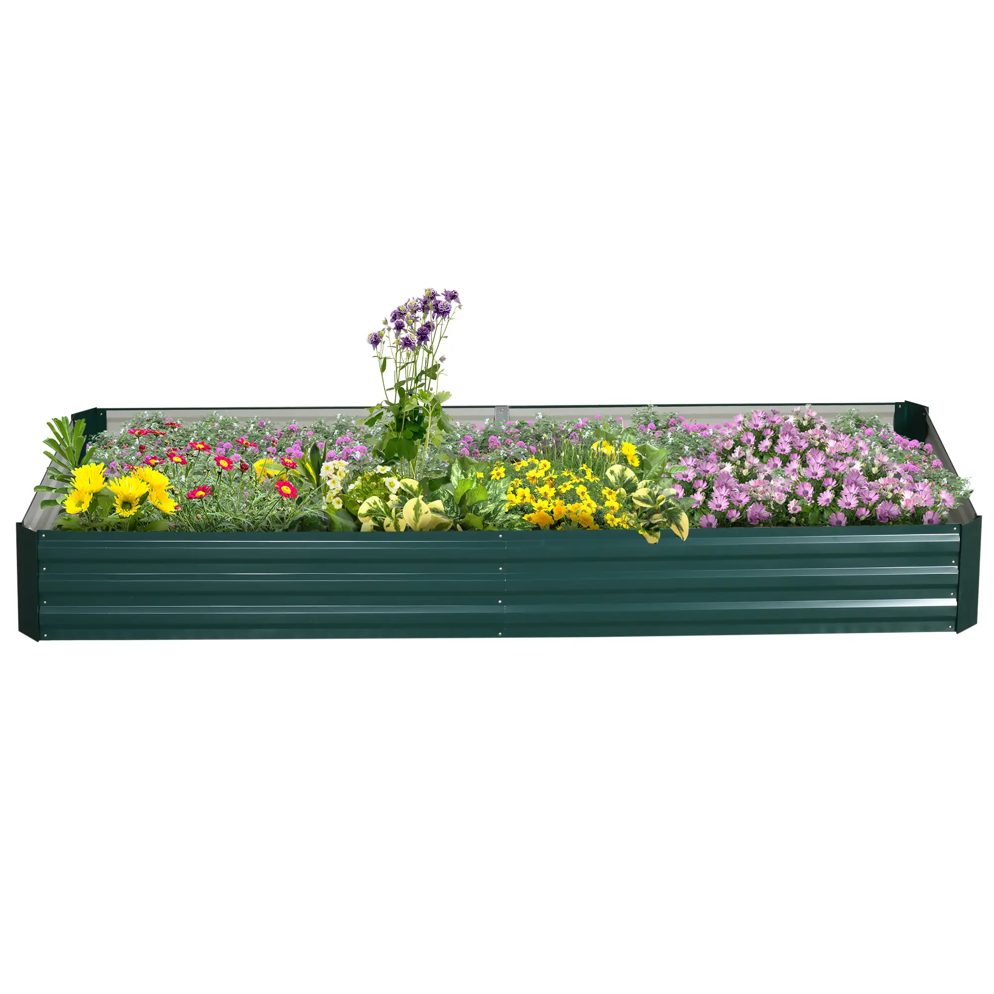 95" x 36" x 12" Galvanized Raised Garden Bed, Metal Elevated Planter Box - Image 13
