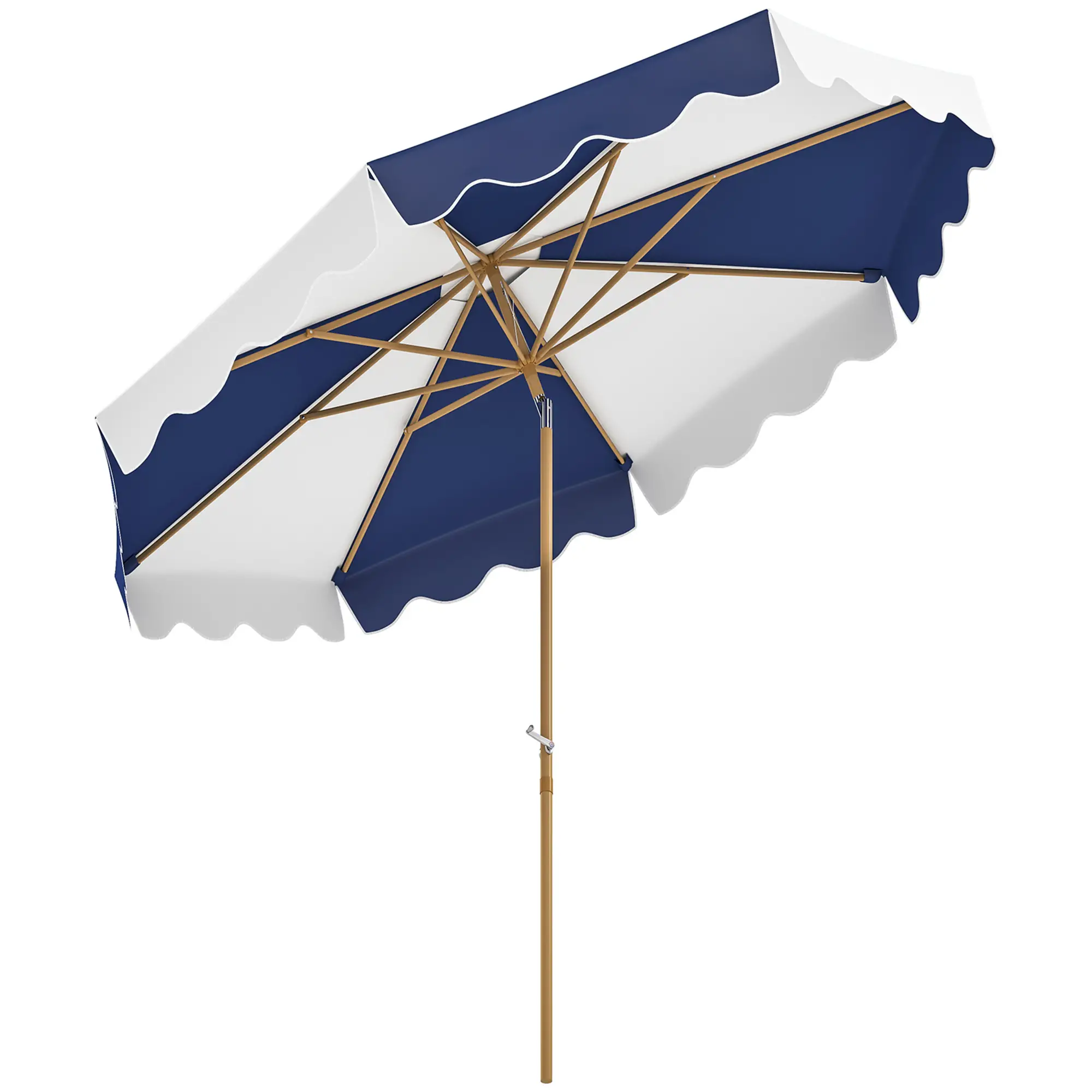 9FT Patio Umbrella, 8 Ribs, Crank & Tilt, UPF 50+, Mixed Color - Image 11