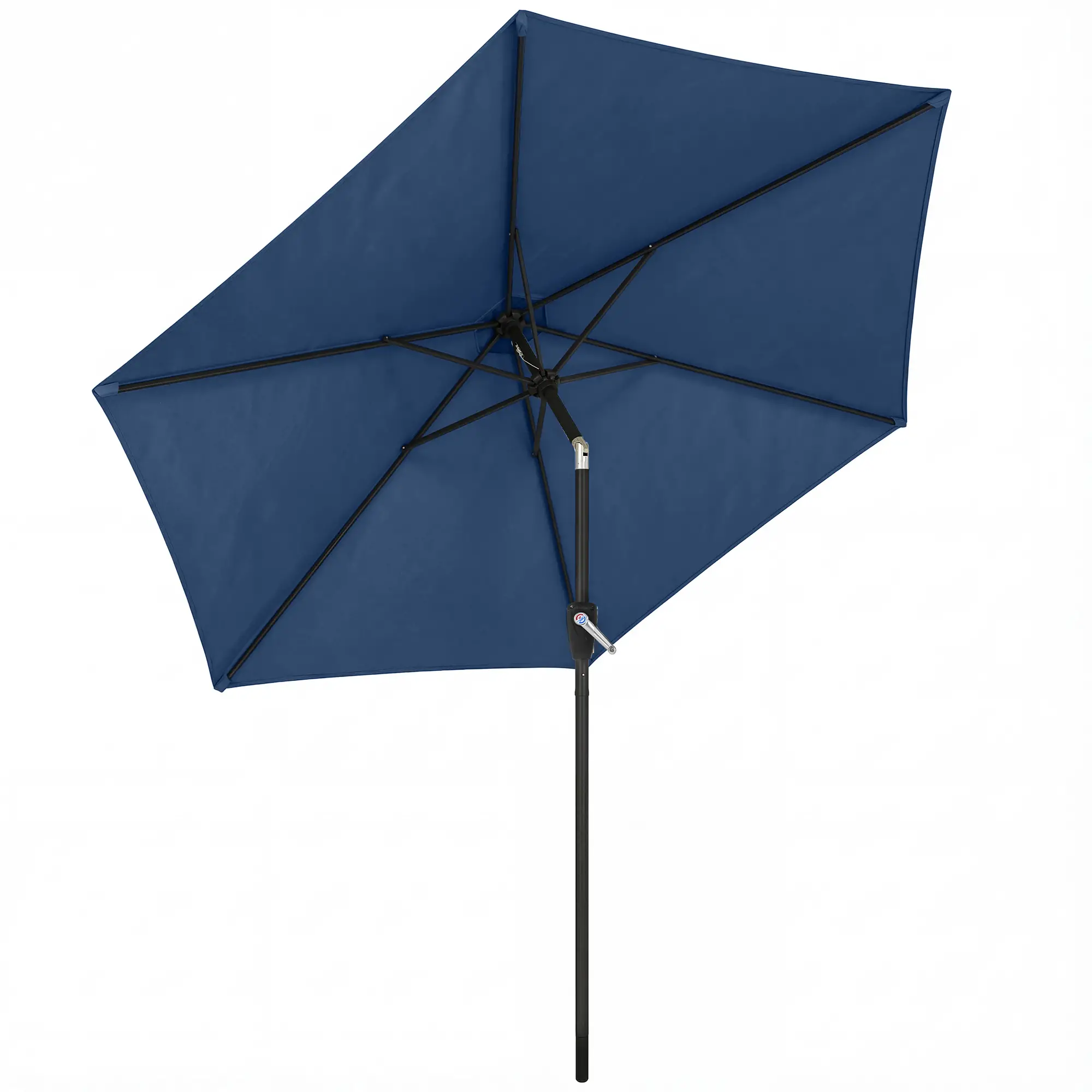 9FT Patio Umbrella With Tilt, Crank, 6 Ribs, UV Protection - Image 11
