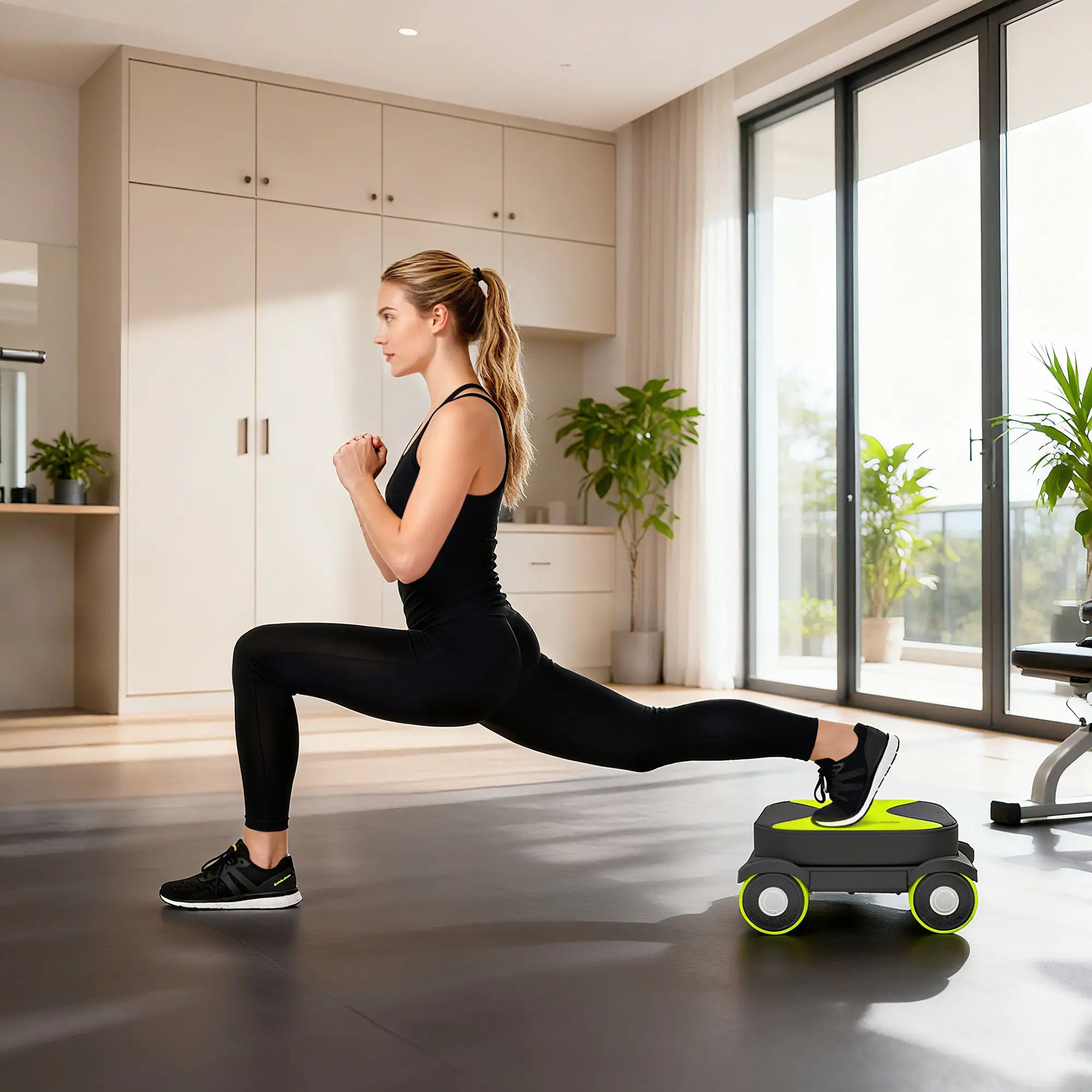 Ab Wheel Roller, Automatic Rebound, Core Trainer With Phone Holder - Image 10