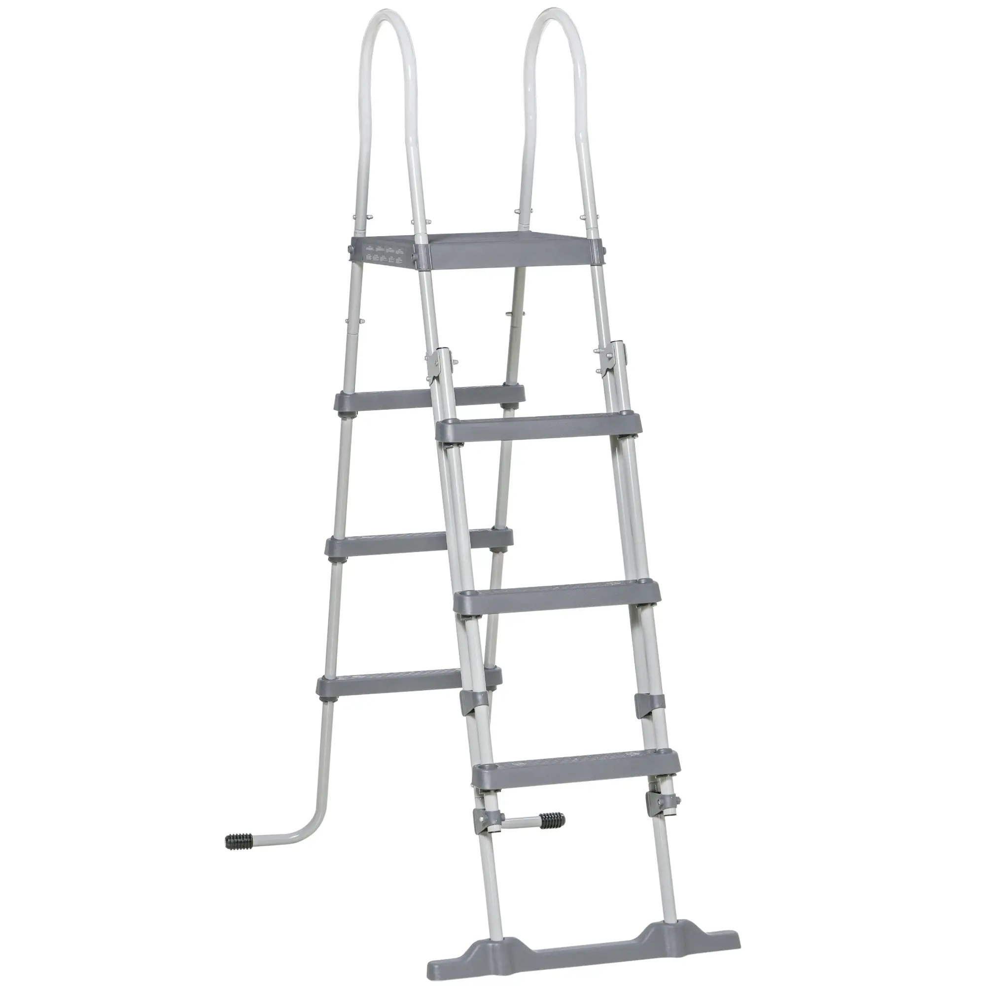 Above Ground Pool Ladder, 70", Fits 48" Pool Wall, Grey - Image 11