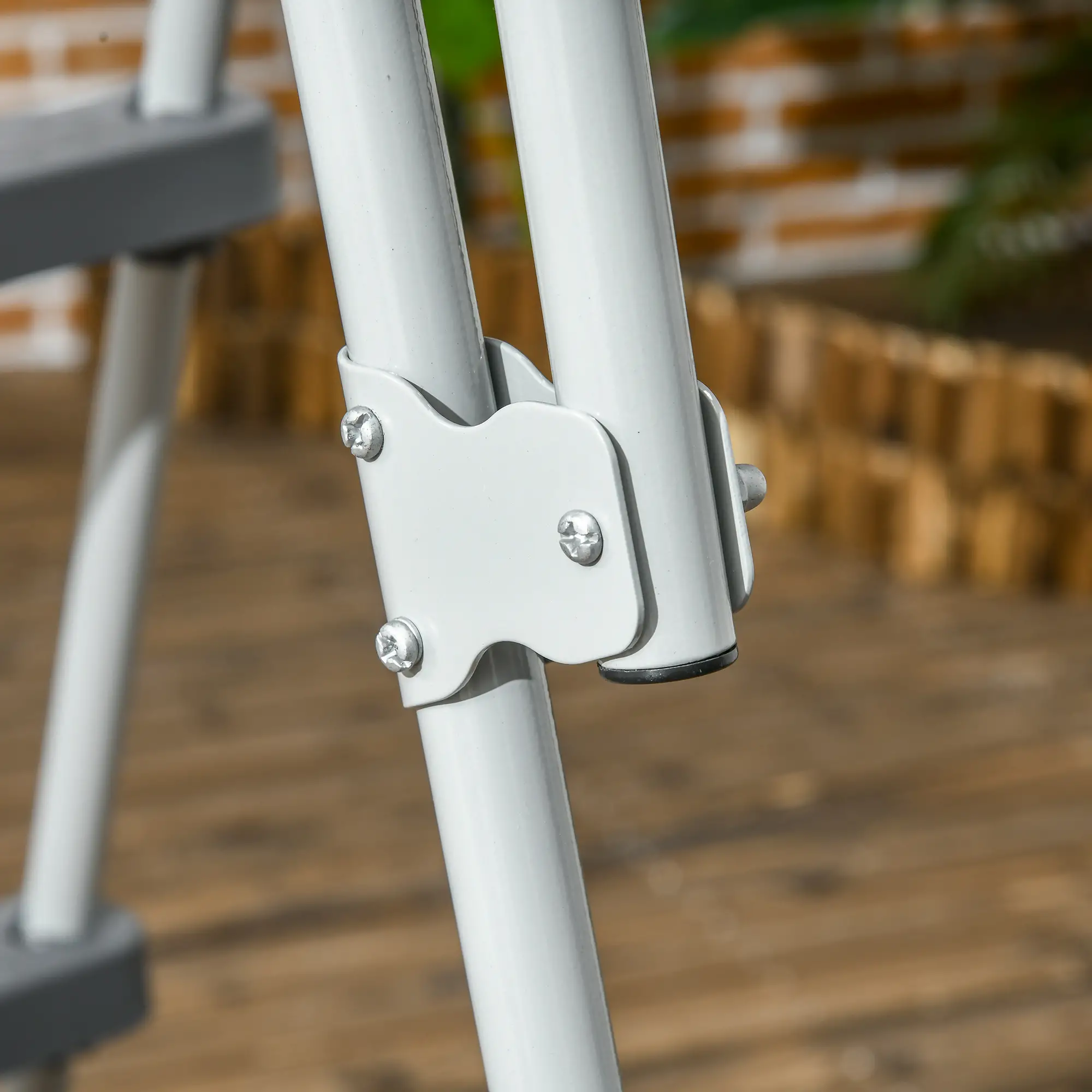 Above Ground Pool Ladder, 70", Fits 48" Pool Wall, Grey - Image 9