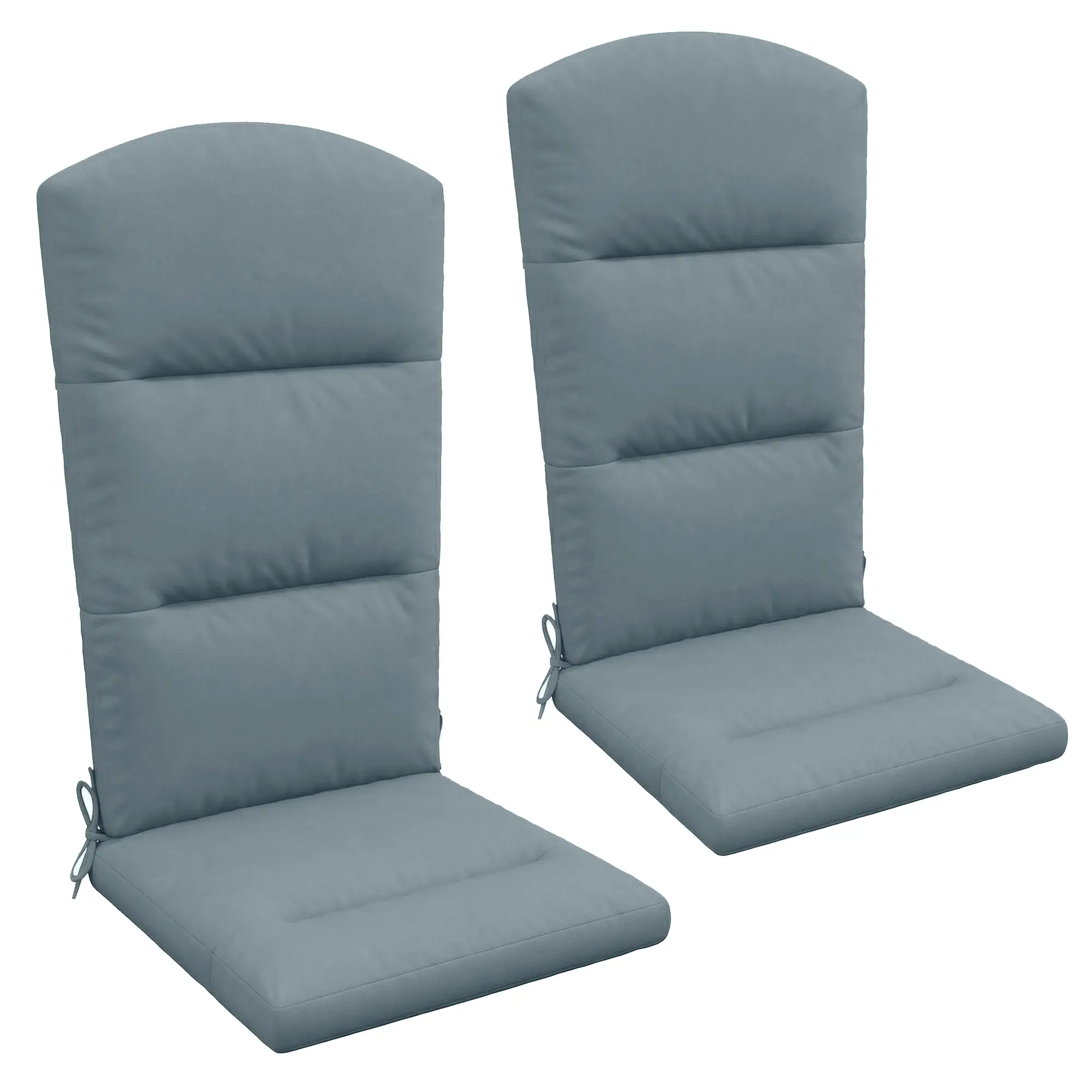 Adirondack Chair Replacement Cushion, With Back And Ties, Dark Grey