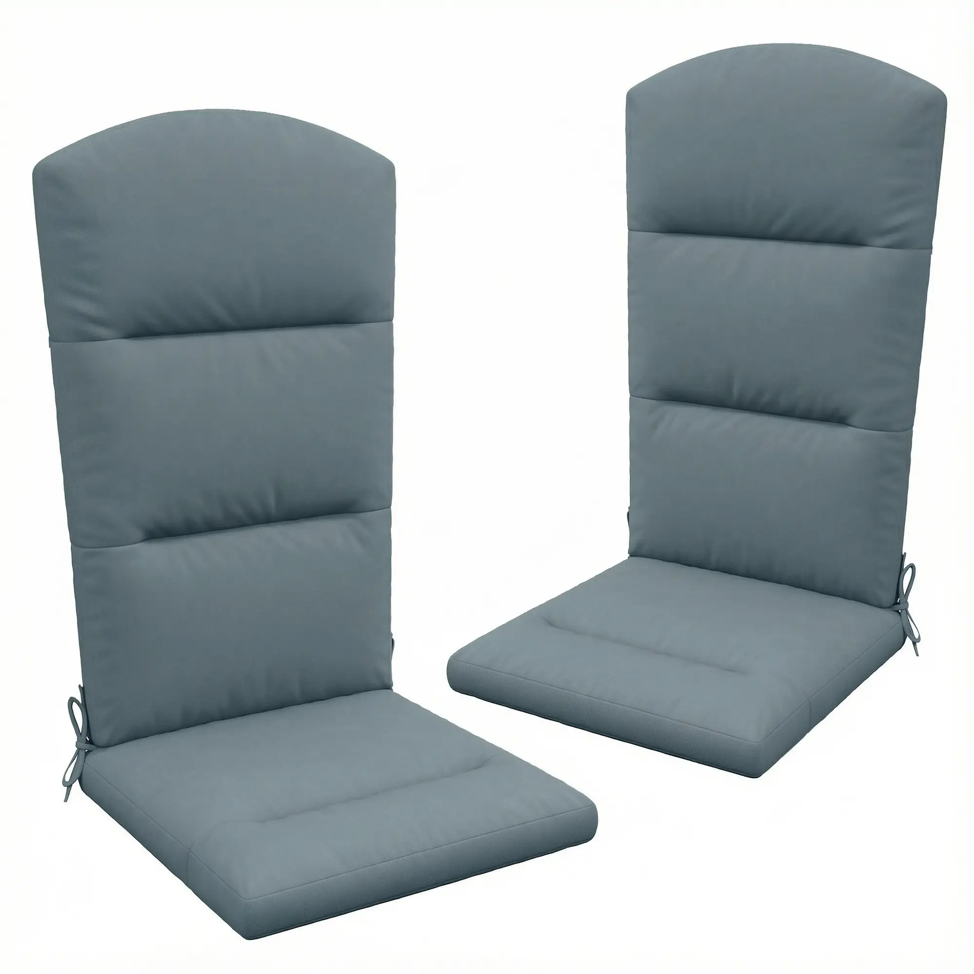 Adirondack Chair Replacement Cushion, With Back And Ties, Dark Grey - Image 11