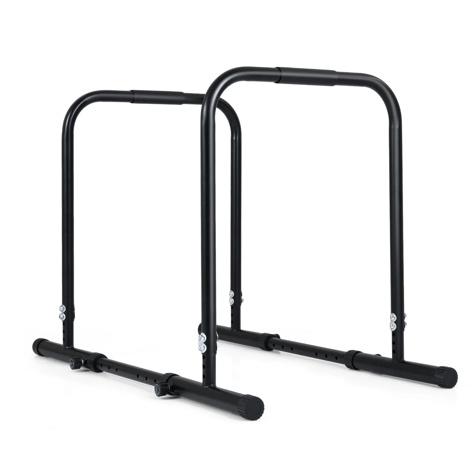 Adjustable Dip Bar Station, 660 LBS Capacity, Black