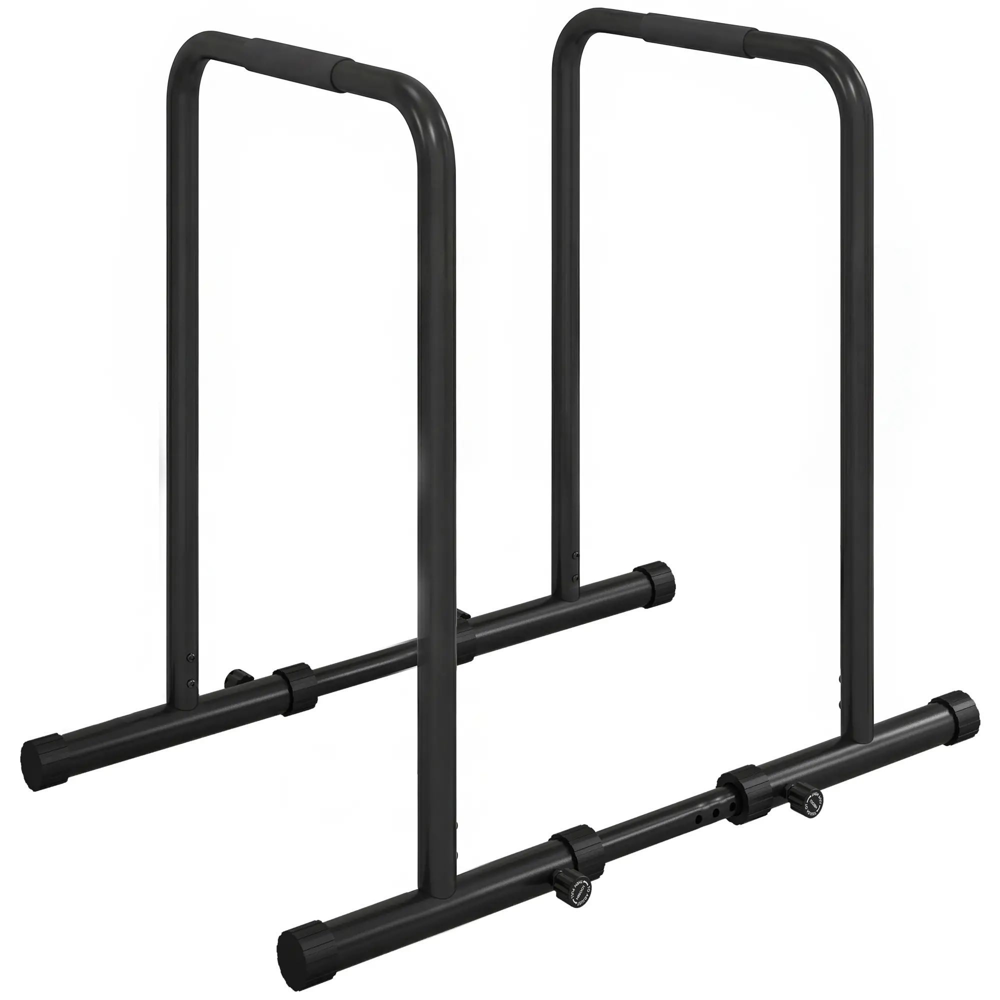 Adjustable Dip Station, Push Up Bars, 6 Width, 2 Height Levels