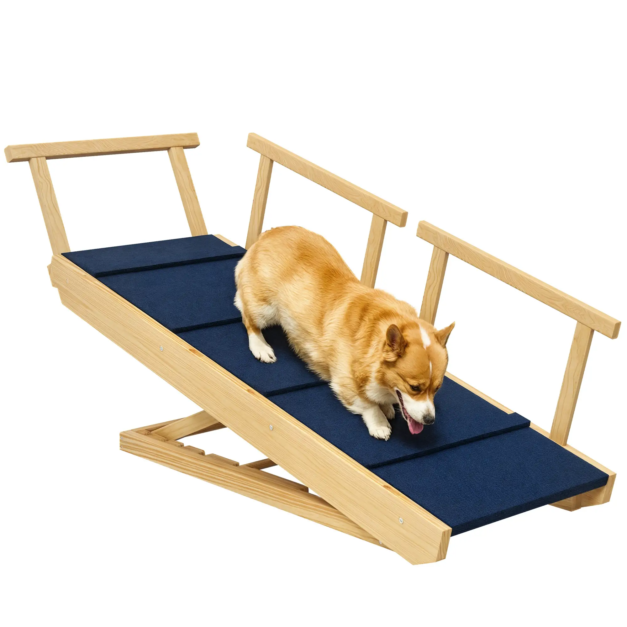 Adjustable Dog Stairs, Foldable Steps with Non-Slip Mat, for Small to Large Dogs - Image 11