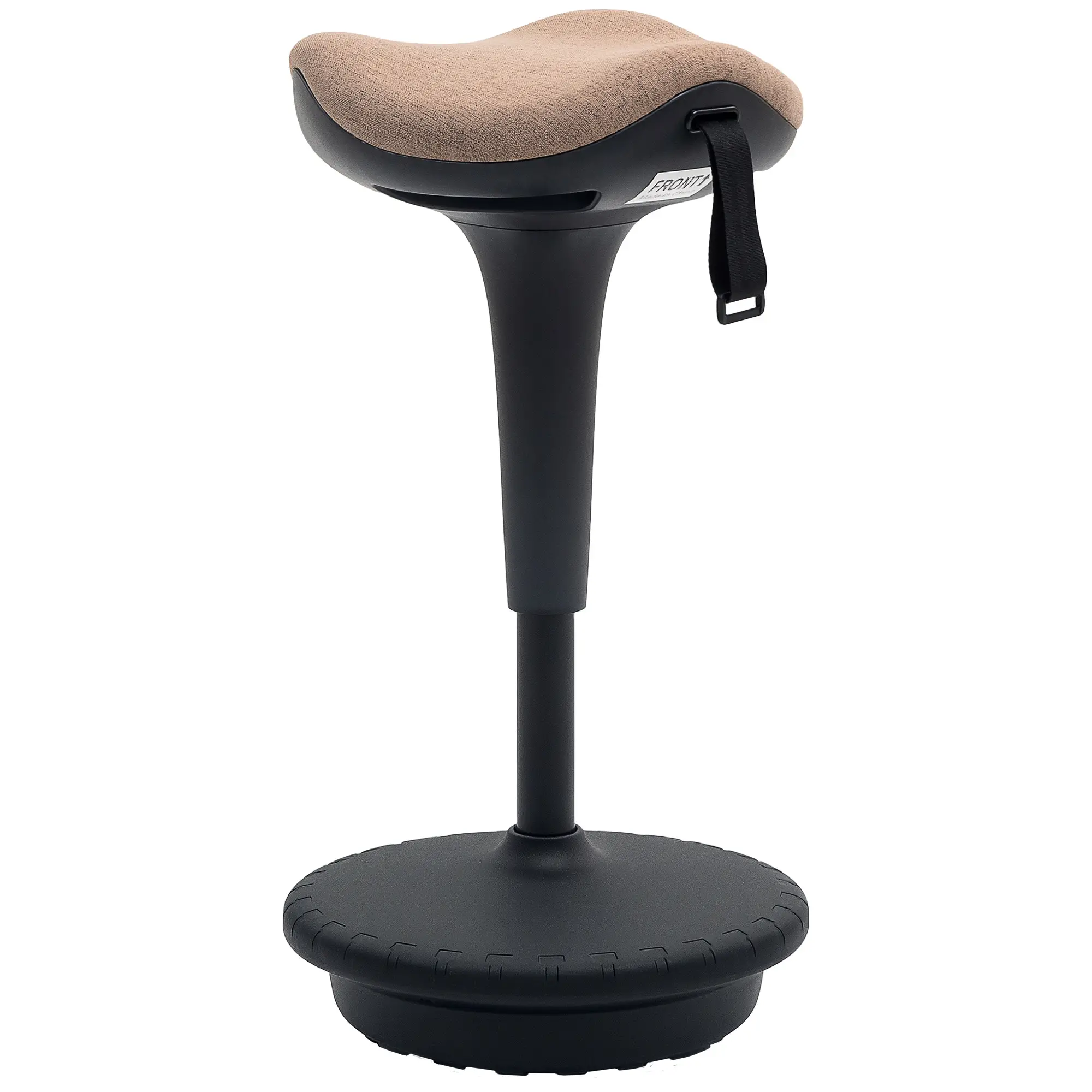 Adjustable Ergonomic Swivel Standing Stool, Brown - Image 11