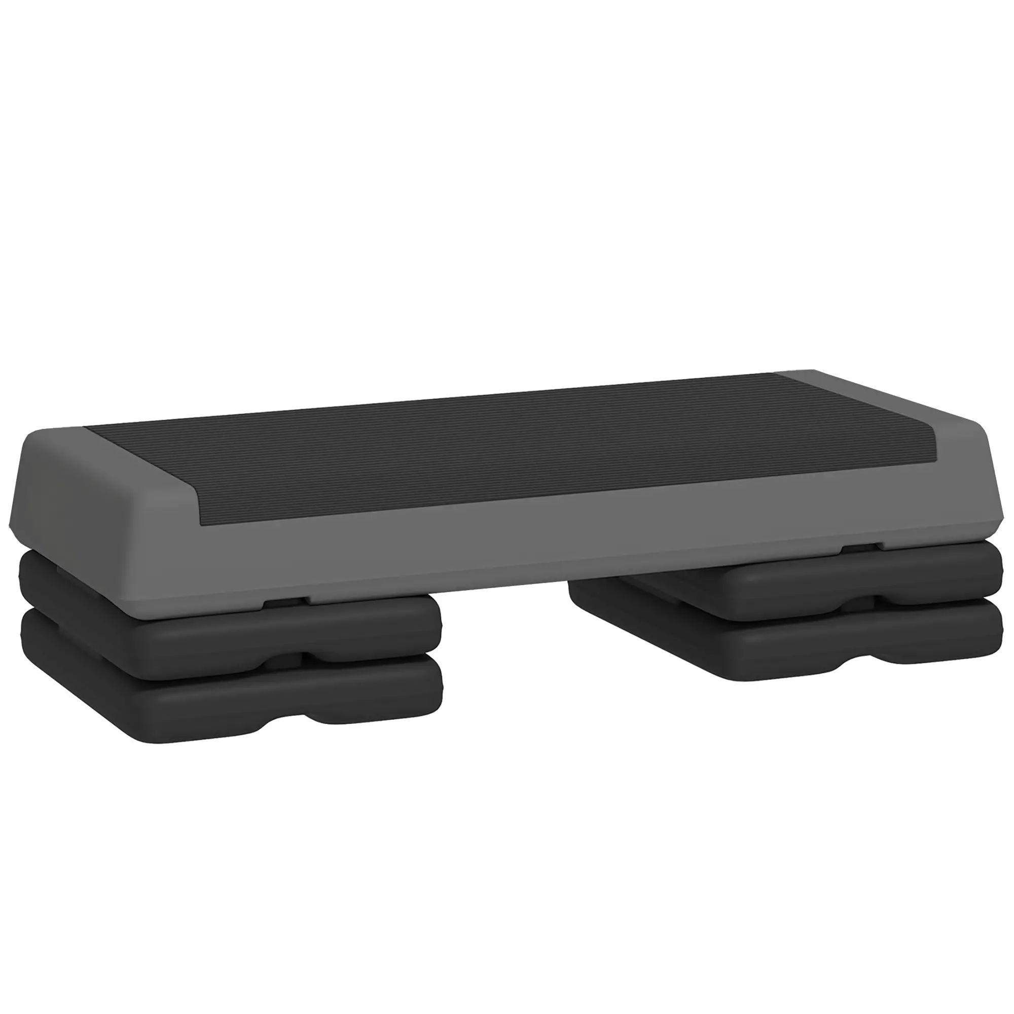 Adjustable Exercise Step Platform, 3-Level, 4", 6", 8", 550lbs, Grey - Image 11