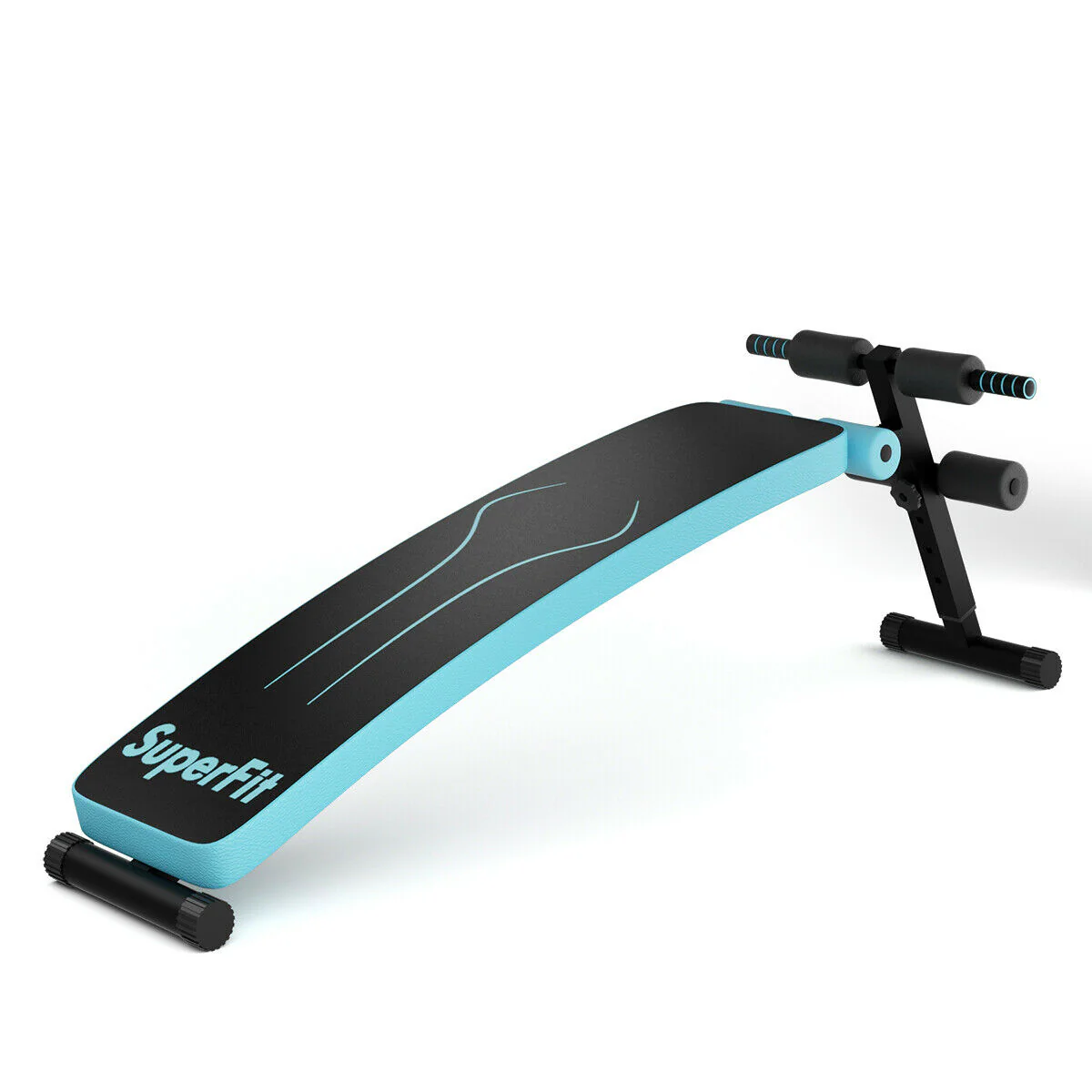 Adjustable Folding Weight Bench, Sit-Up Board, Blue - Image 4